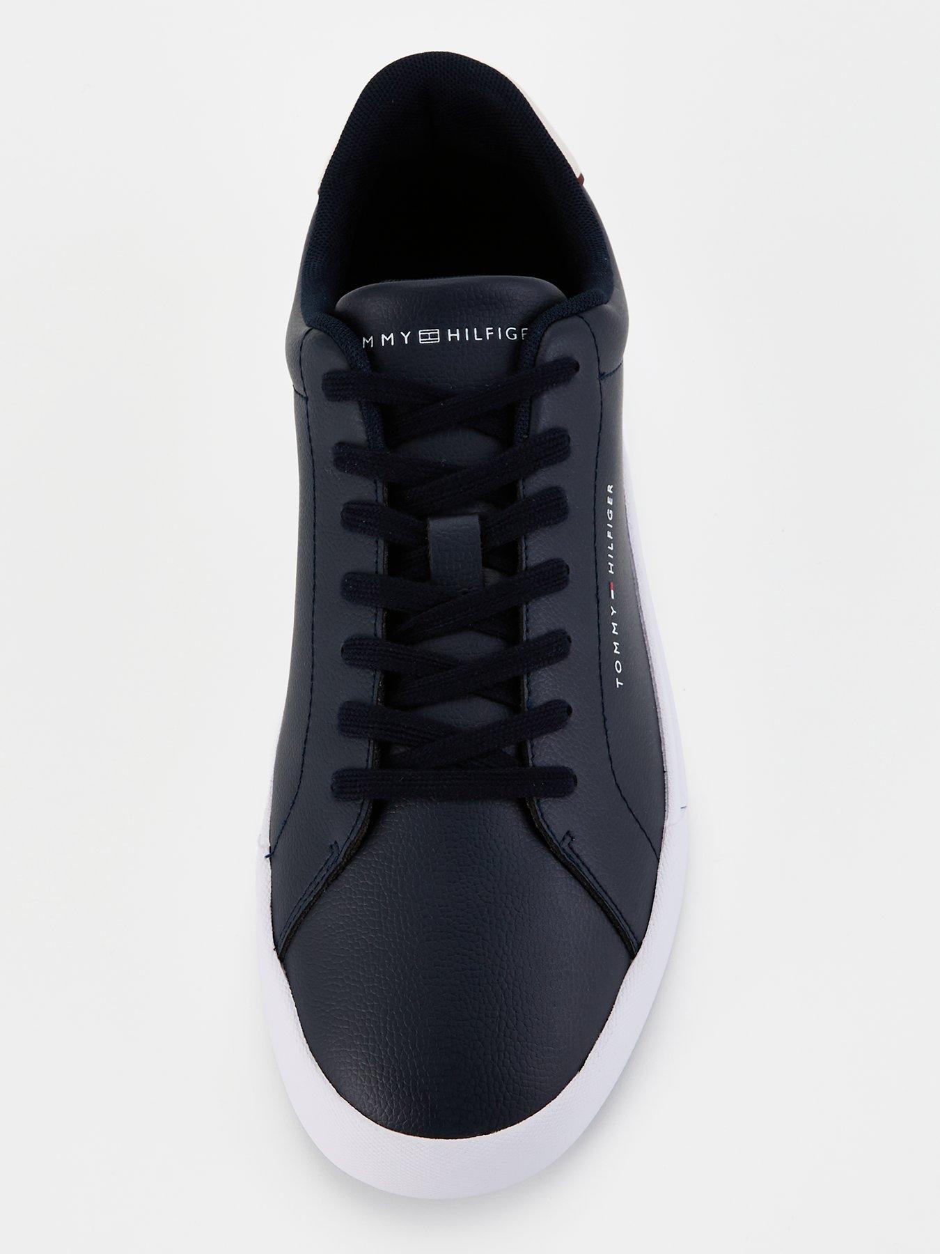 Image 4 of 7 of Tommy Hilfiger Leather Court Shoes - Navy
