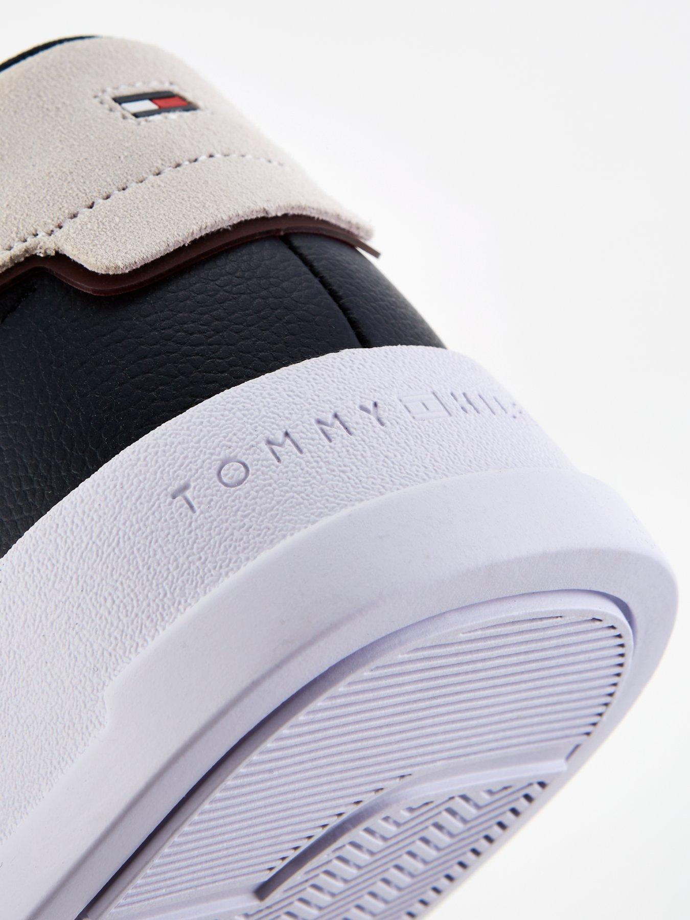 Image 7 of 7 of Tommy Hilfiger Leather Court Shoes - Navy