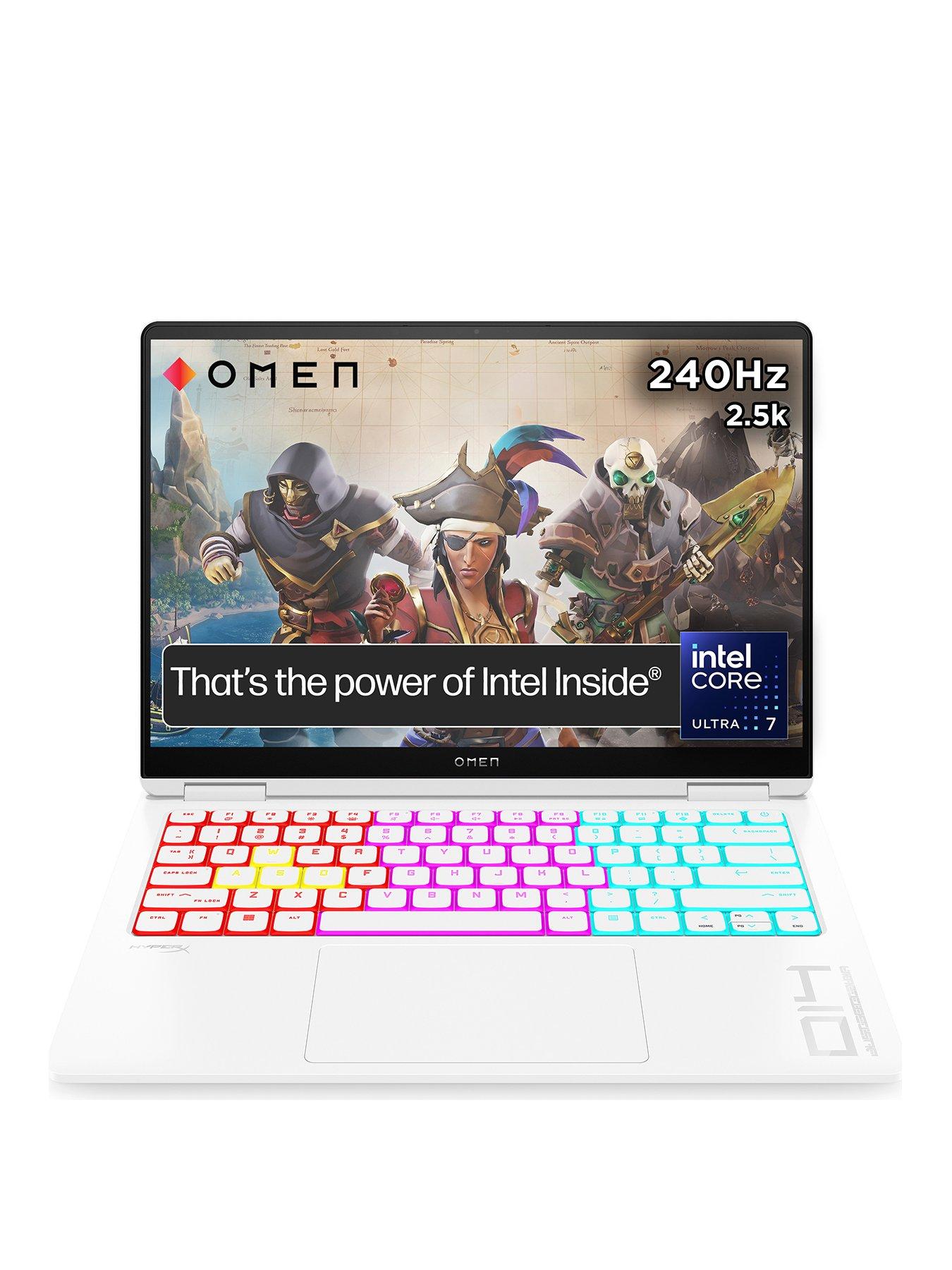 Image of HP OMEN Transcend 14-fb0012na Gaming Laptop - 14in 2.8K OLED, GeForce RTX 4060, Intel Core Ultra 7, 16GB RAM, 1TB SSD - White