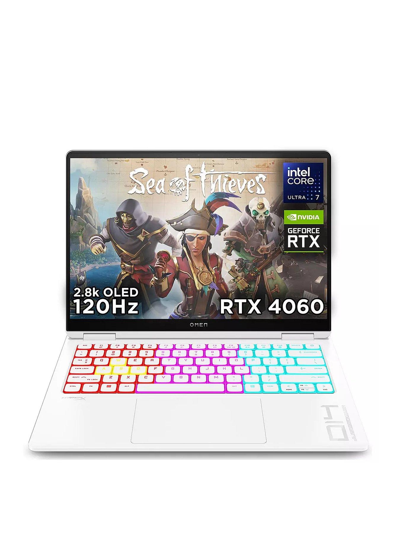undefined OMEN Transcend 14-fb0012na Gaming Laptop - 14in 2.8K OLED, GeForce RTX 4060, Intel Core Ultra 7, 16GB RAM, 1TB SSD - White