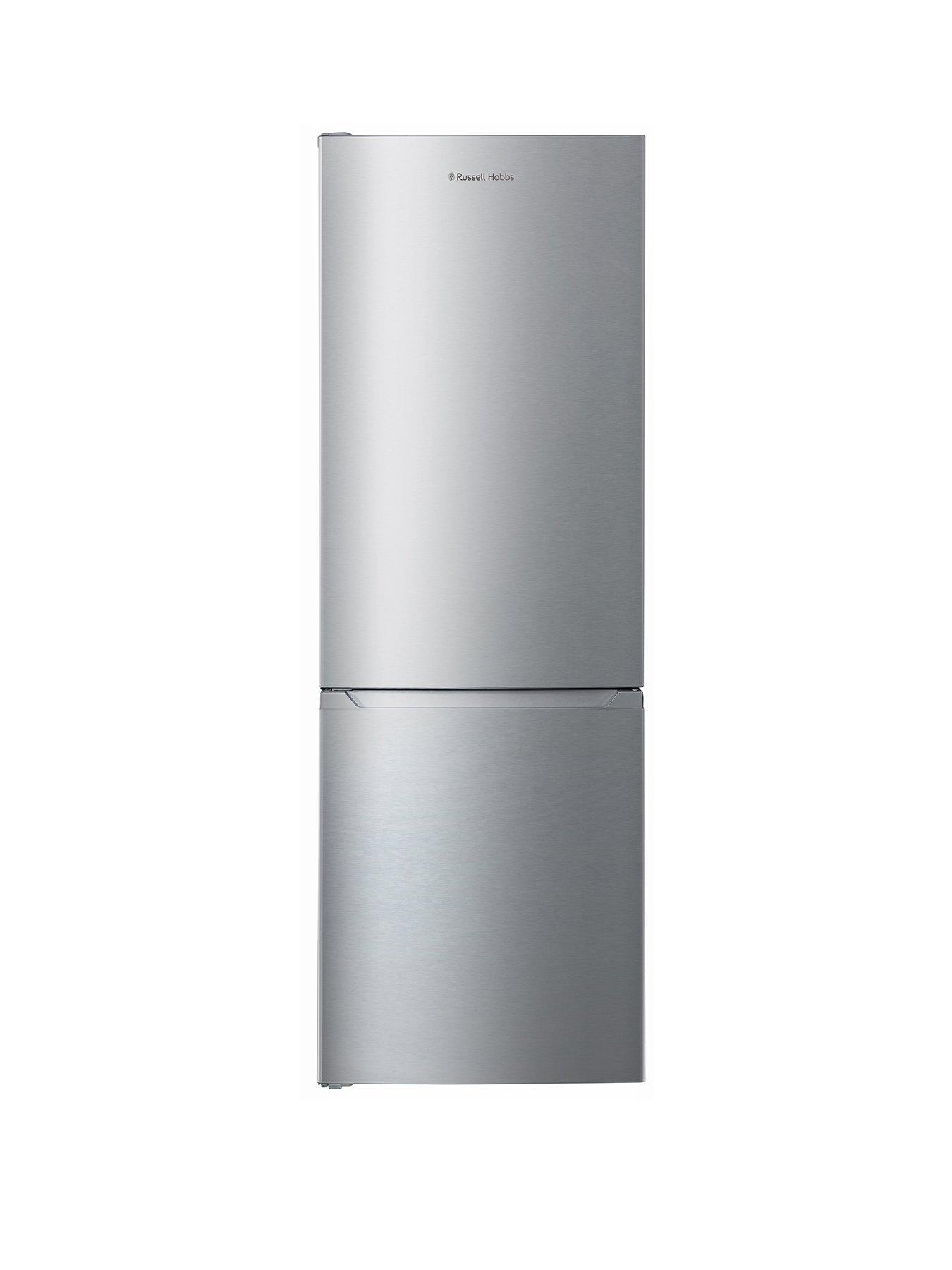 undefined Stainless Steel 60cm Wide 186cm High Freestanding Total No Frost Fridge Freezer