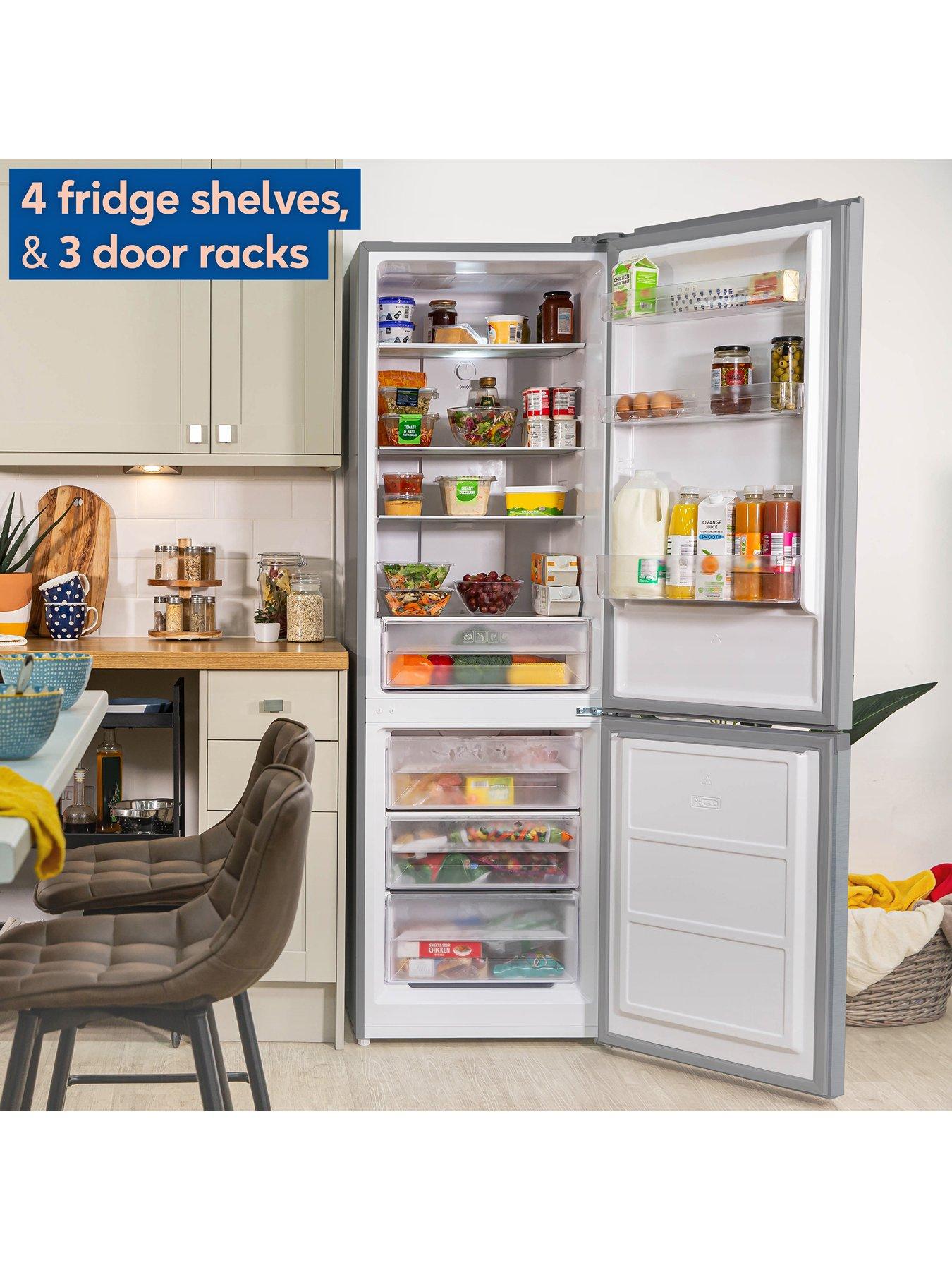 Image 5 of 7 of Russell Hobbs Stainless Steel 60cm Wide 186cm High Freestanding Total No Frost Fridge Freezer