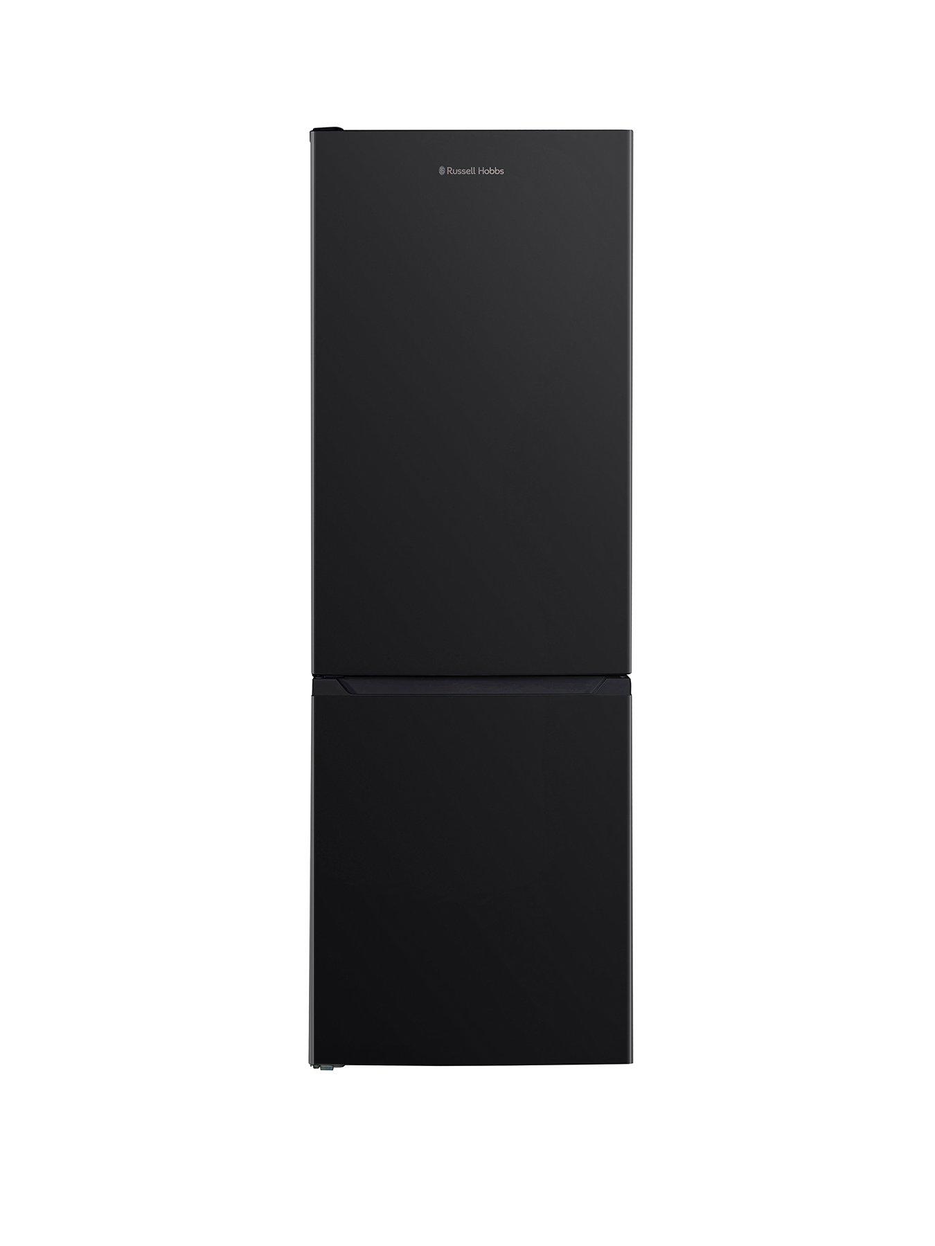 Russell Hobbs Black 60cm Wide 186cm High Freestanding Total No Frost Fridge Freezer