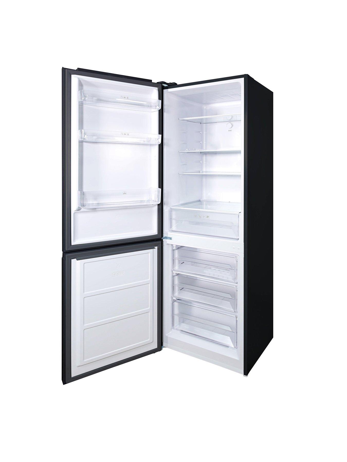Image 3 of 7 of Russell Hobbs Black 60cm Wide 186cm High Freestanding Total No Frost Fridge Freezer