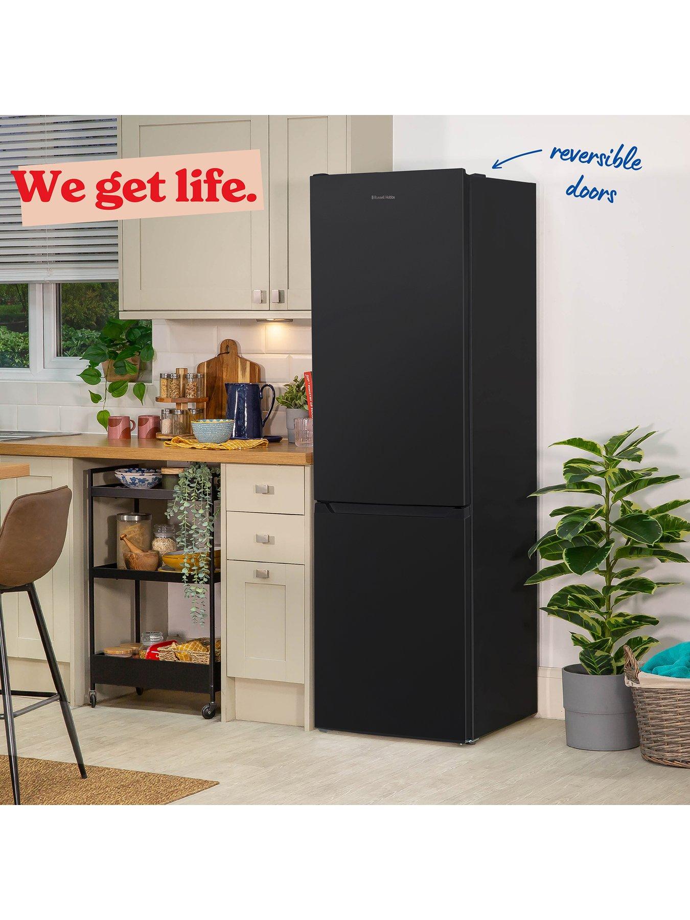 Image 5 of 7 of Russell Hobbs Black 60cm Wide 186cm High Freestanding Total No Frost Fridge Freezer
