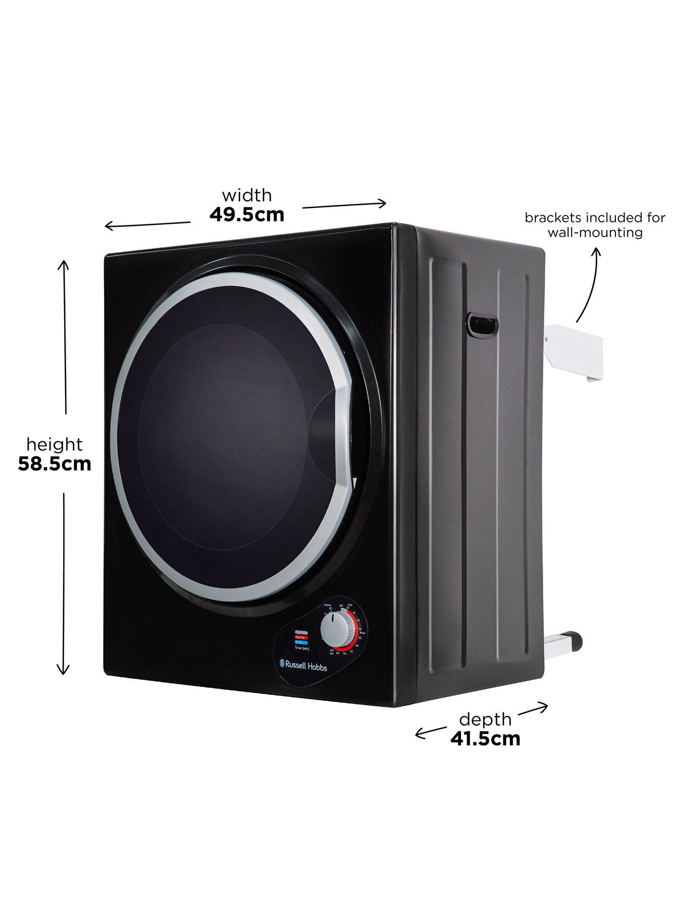 Image 5 of 7 of Russell Hobbs RH3VTD800B 2.5kg Compact Vented Tumble Dryer in Black