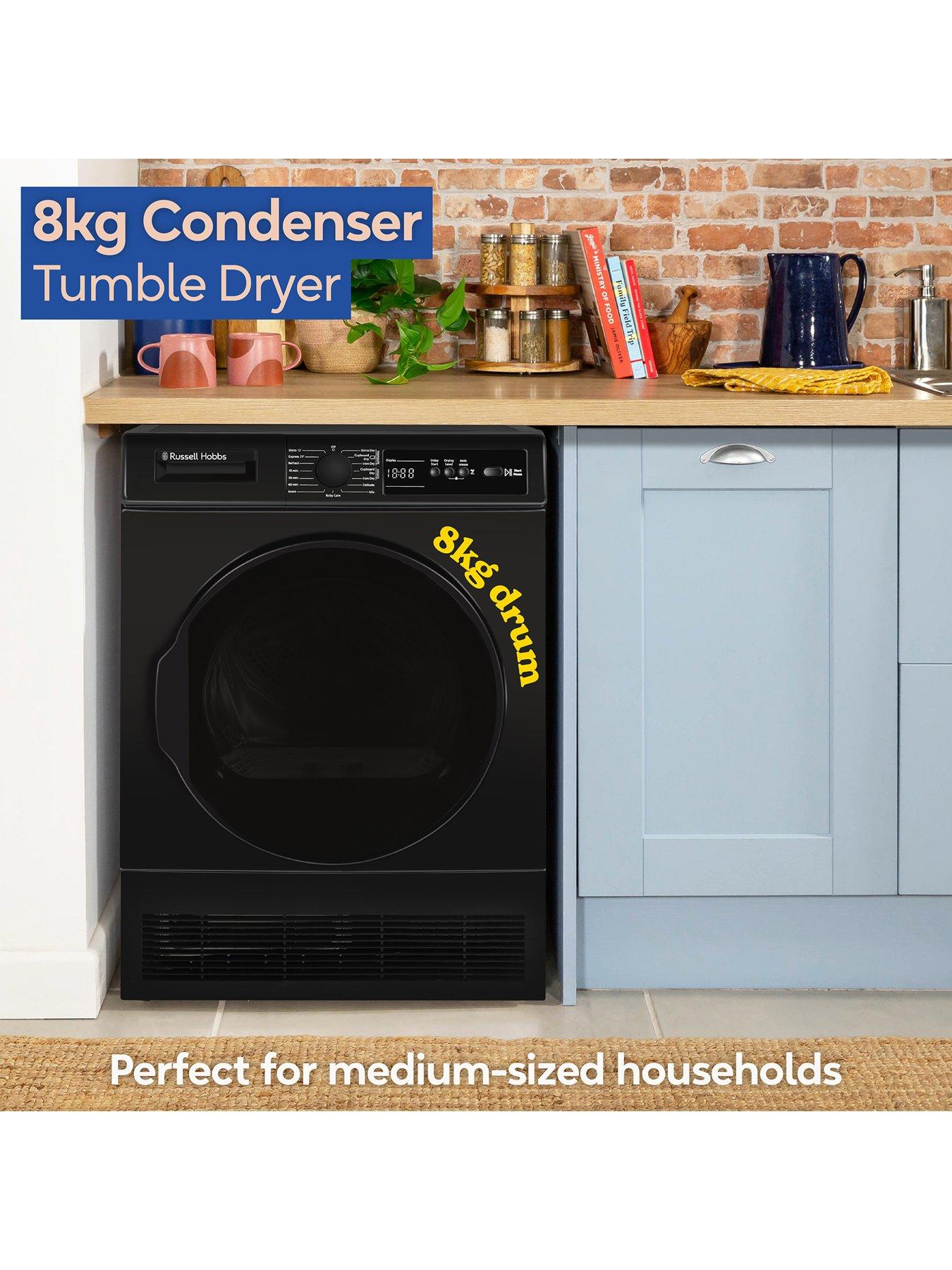 Image 3 of 7 of Russell Hobbs RH8CTD111B 11 Series, 8kg Condenser Dryer in Black
