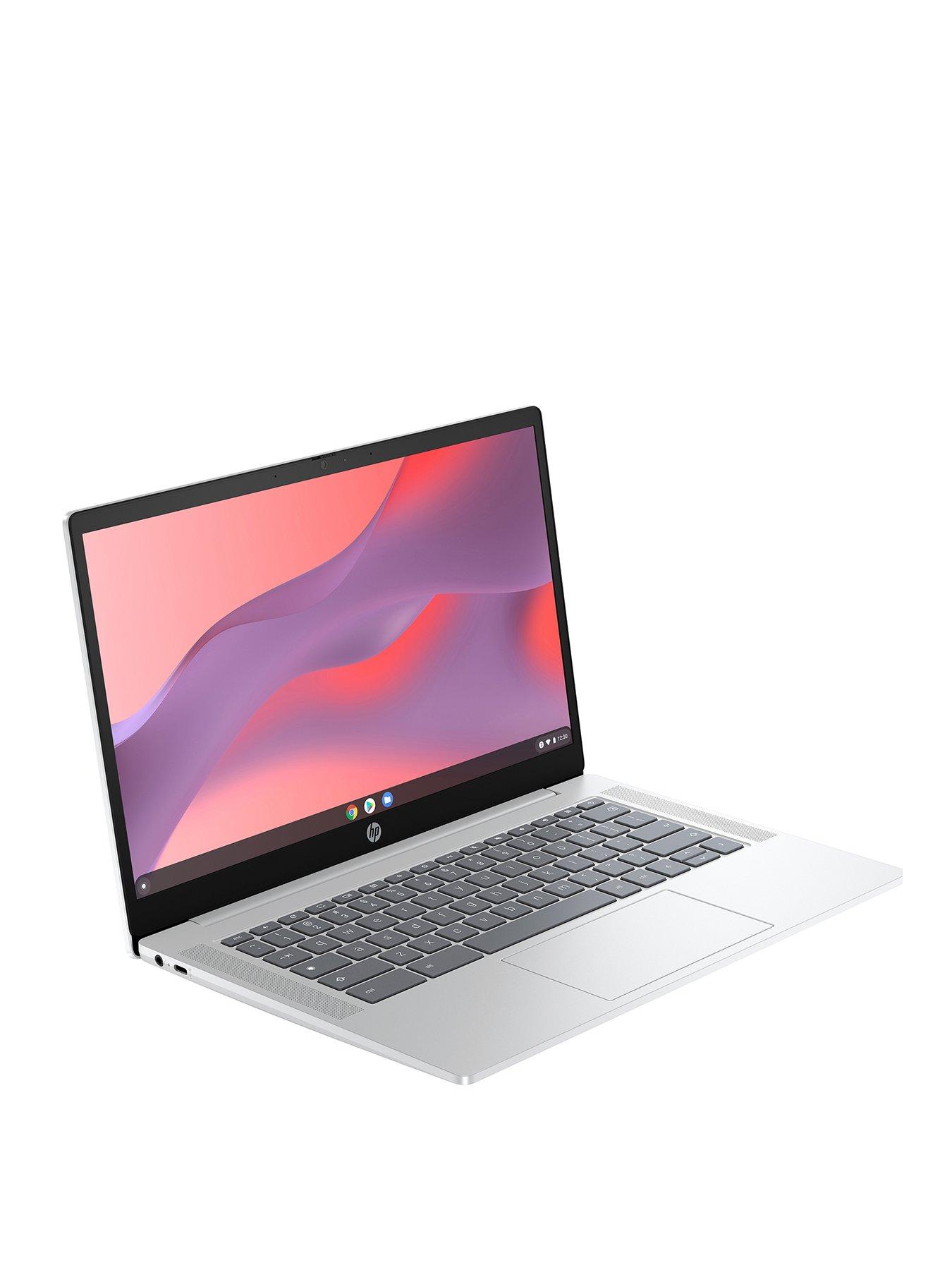 HP Chromebook 14a-nf0002na - 14in HD - Intel N100 - 4GB RAM - 128GB SSD -  Silver | Very.co.uk