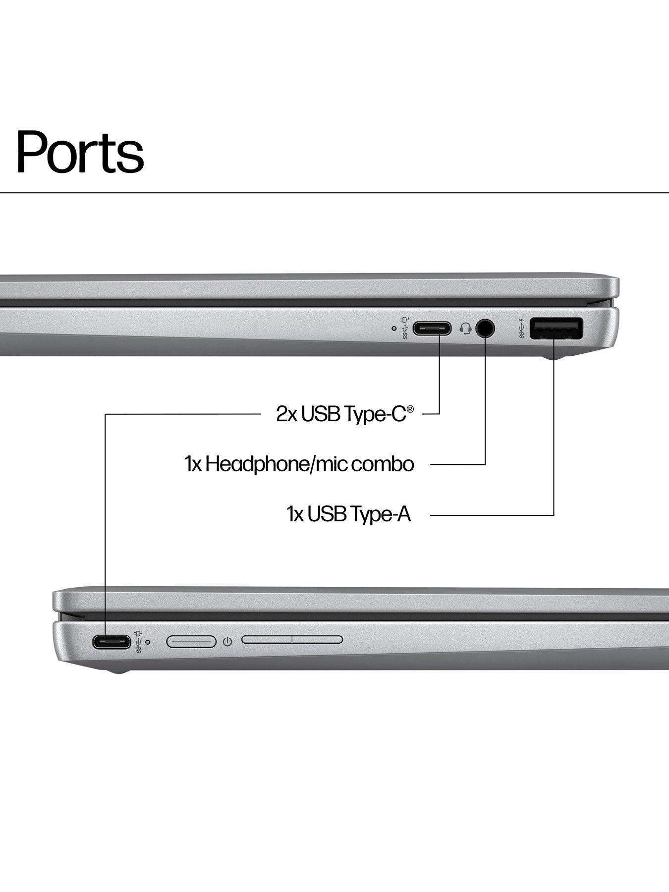 Image 7 of 7 of HP Chromebook X360 14b-cd0002na - 14in HD, Intel N100,&nbsp;4GB RAM, 128GB SSD - Silver