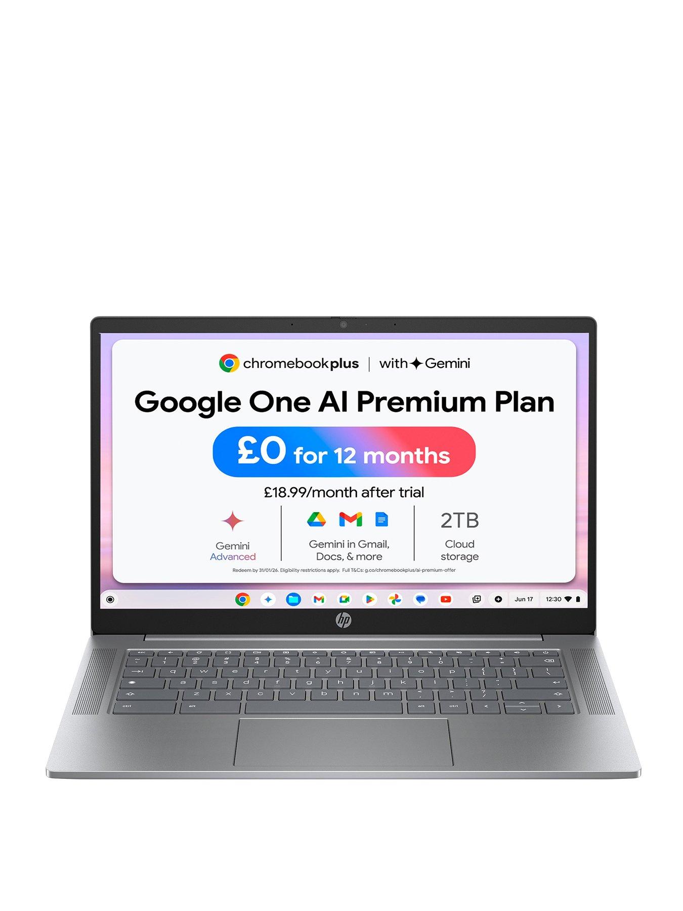 undefined Chromebook Plus 14a-nf0000na - 14in FHD, Intel Core i3, 8GB RAM, 256GB SSD - Silver
