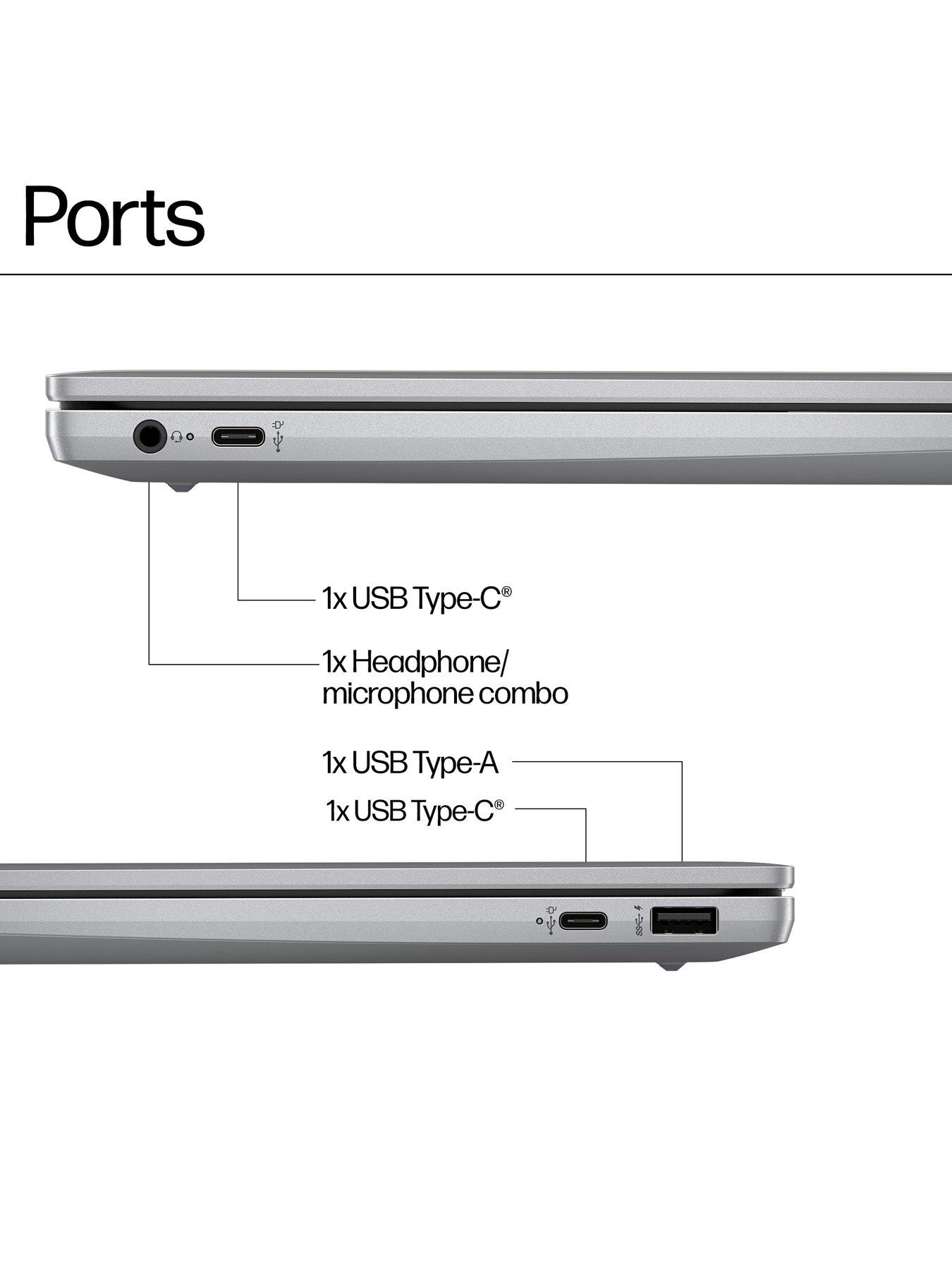 Image 7 of 8 of HP Chromebook Plus 14a-nf0000na - 14in FHD,&nbsp;Intel Core i3, 8GB RAM,&nbsp;256GB SSD - Silver