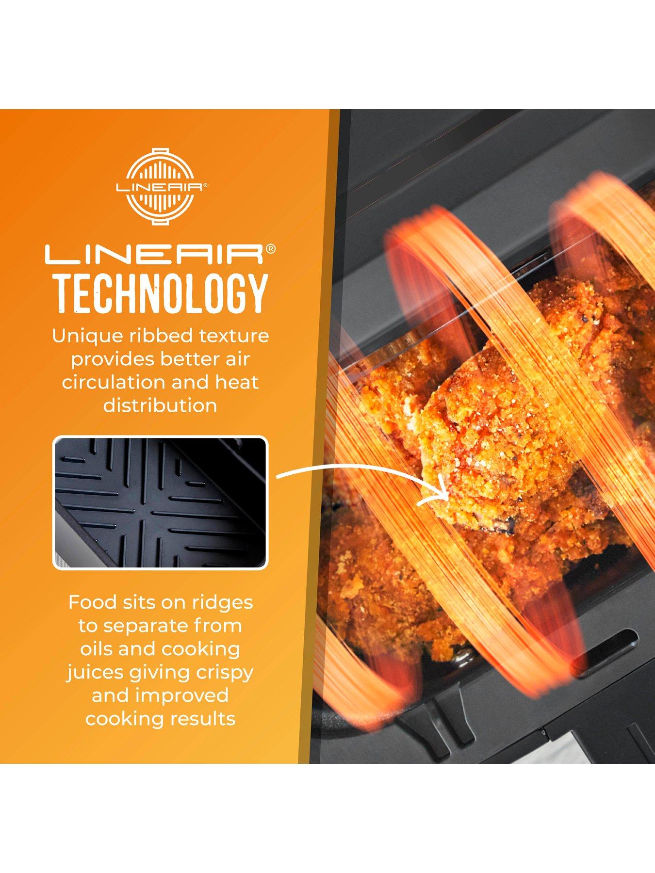 Image 4 of 7 of Tower 2 X Rectangular Solid Air Fryer Trays