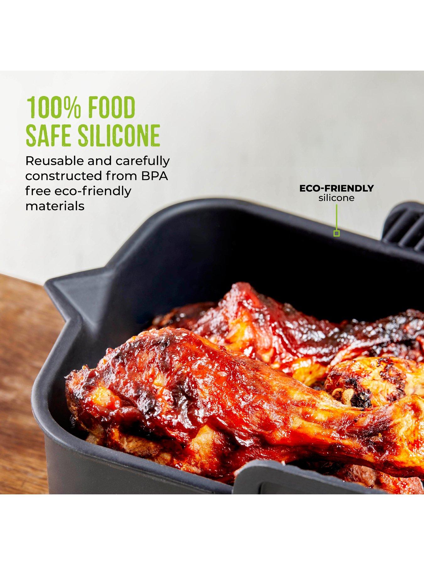 Image 5 of 7 of Tower 2 X Rectangular Solid Air Fryer Trays