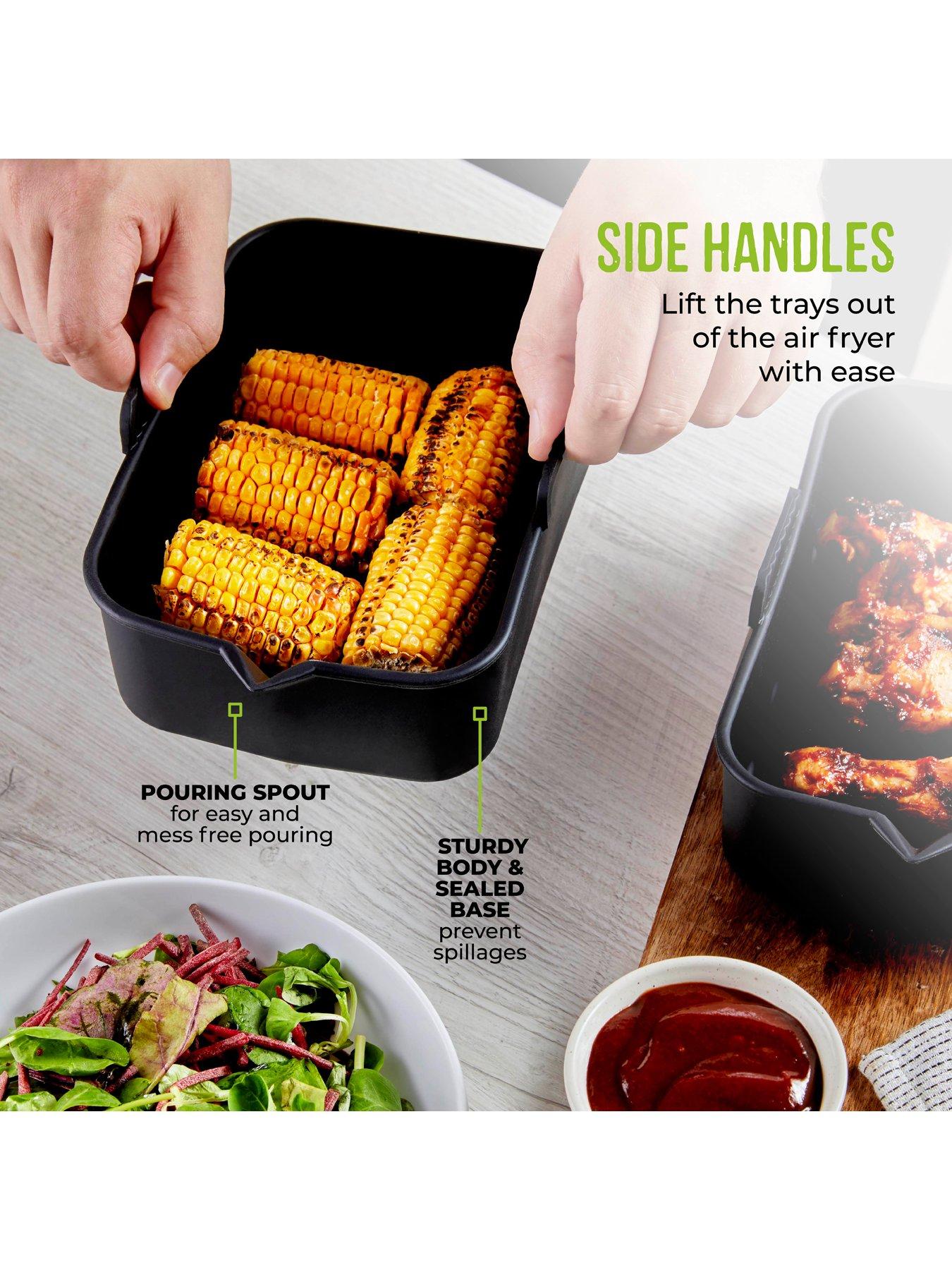 Image 6 of 7 of Tower 2 X Rectangular Solid Air Fryer Trays