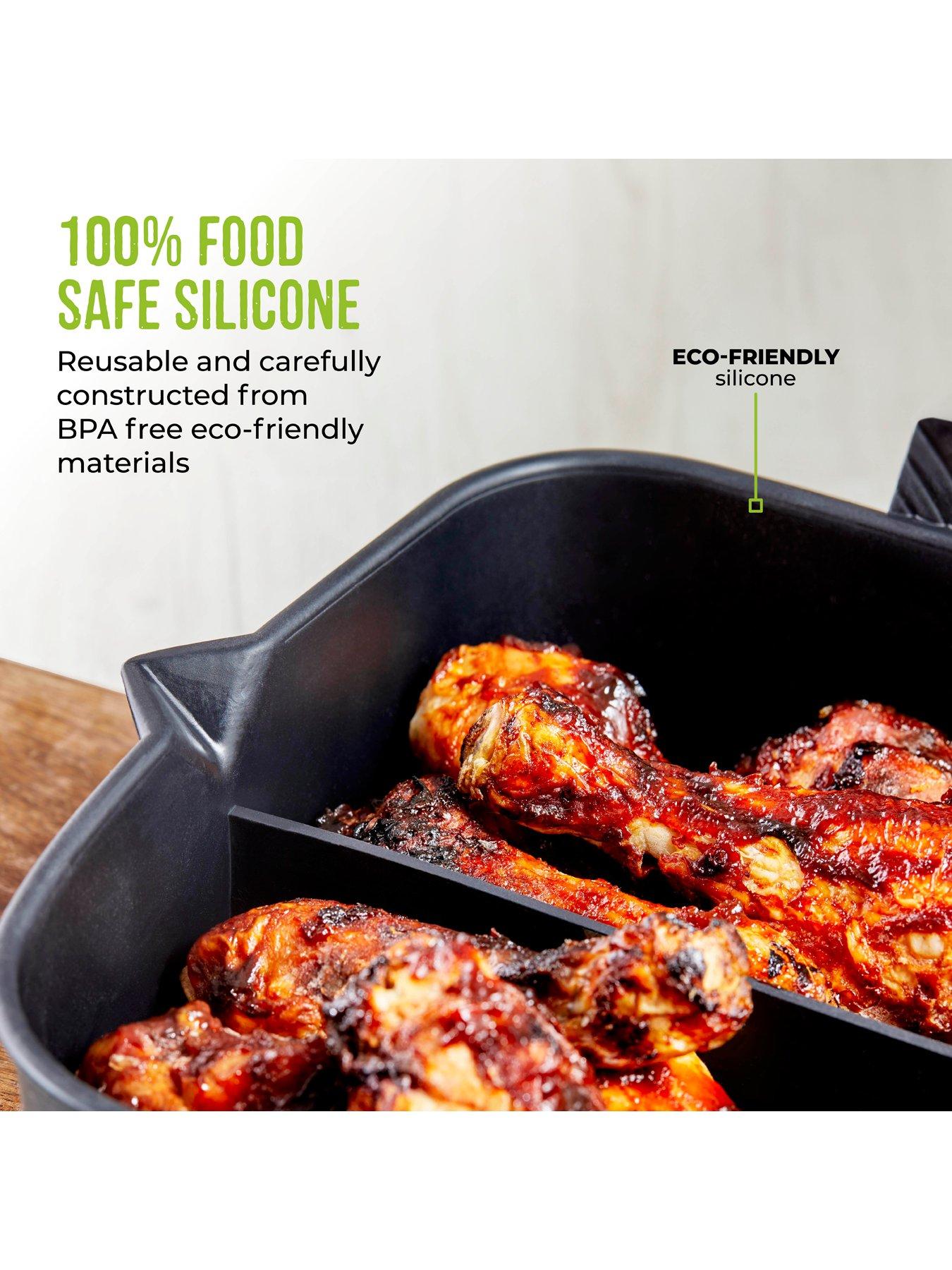 Image 5 of 7 of Tower Square Solid Air Fryer Tray With Divider