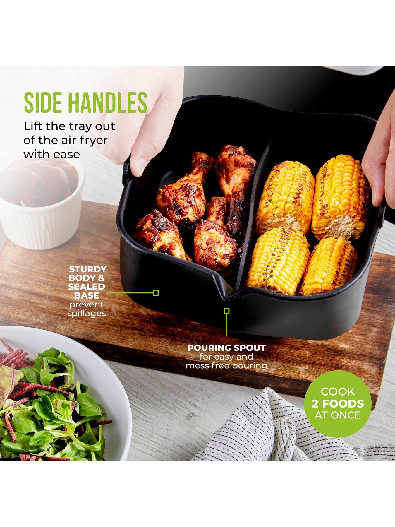 Image 6 of 7 of Tower Square Solid Air Fryer Tray With Divider