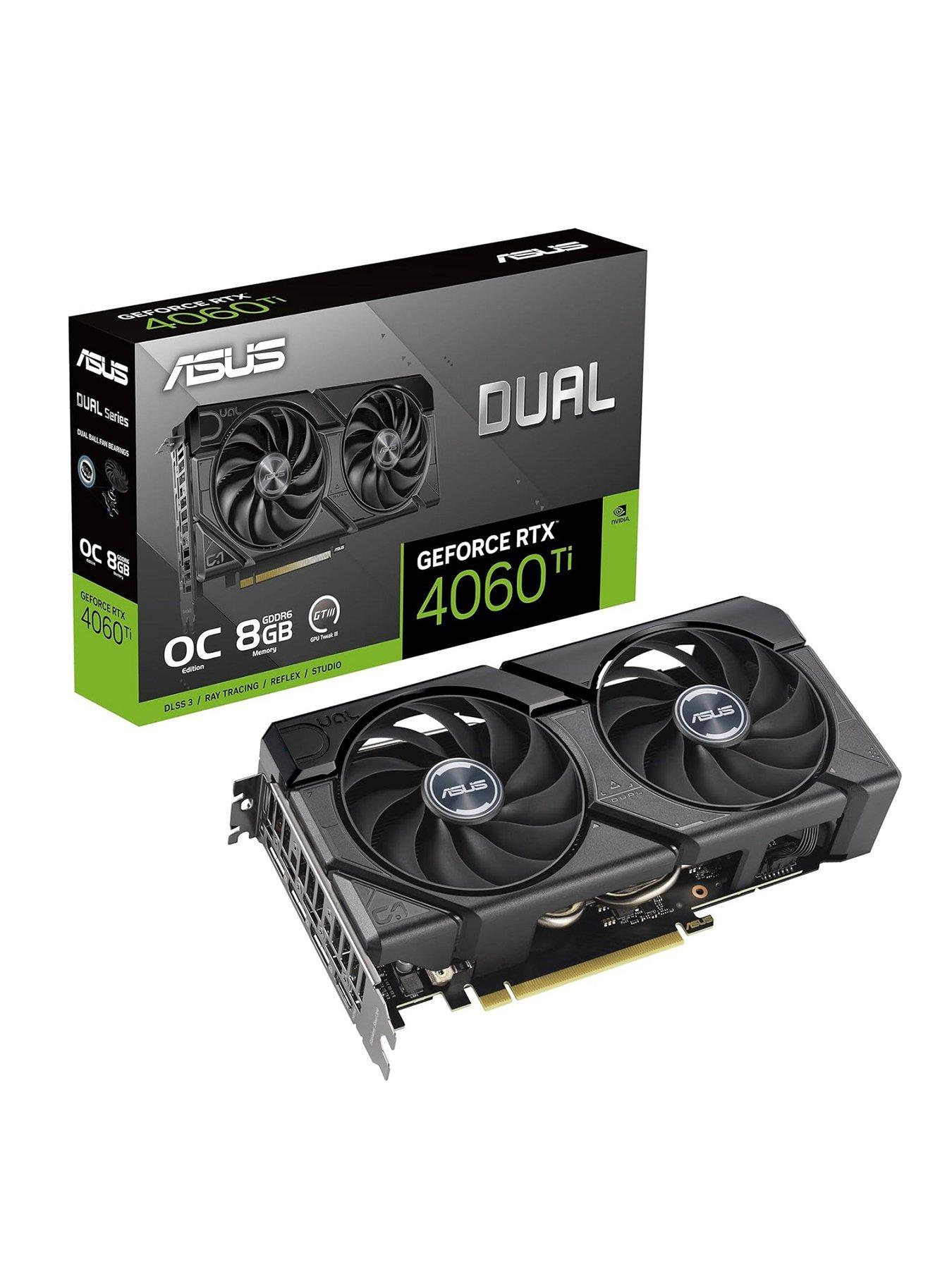 Asus RTX 4060 TI 8GB DUAL Overclocked Graphics Card Very