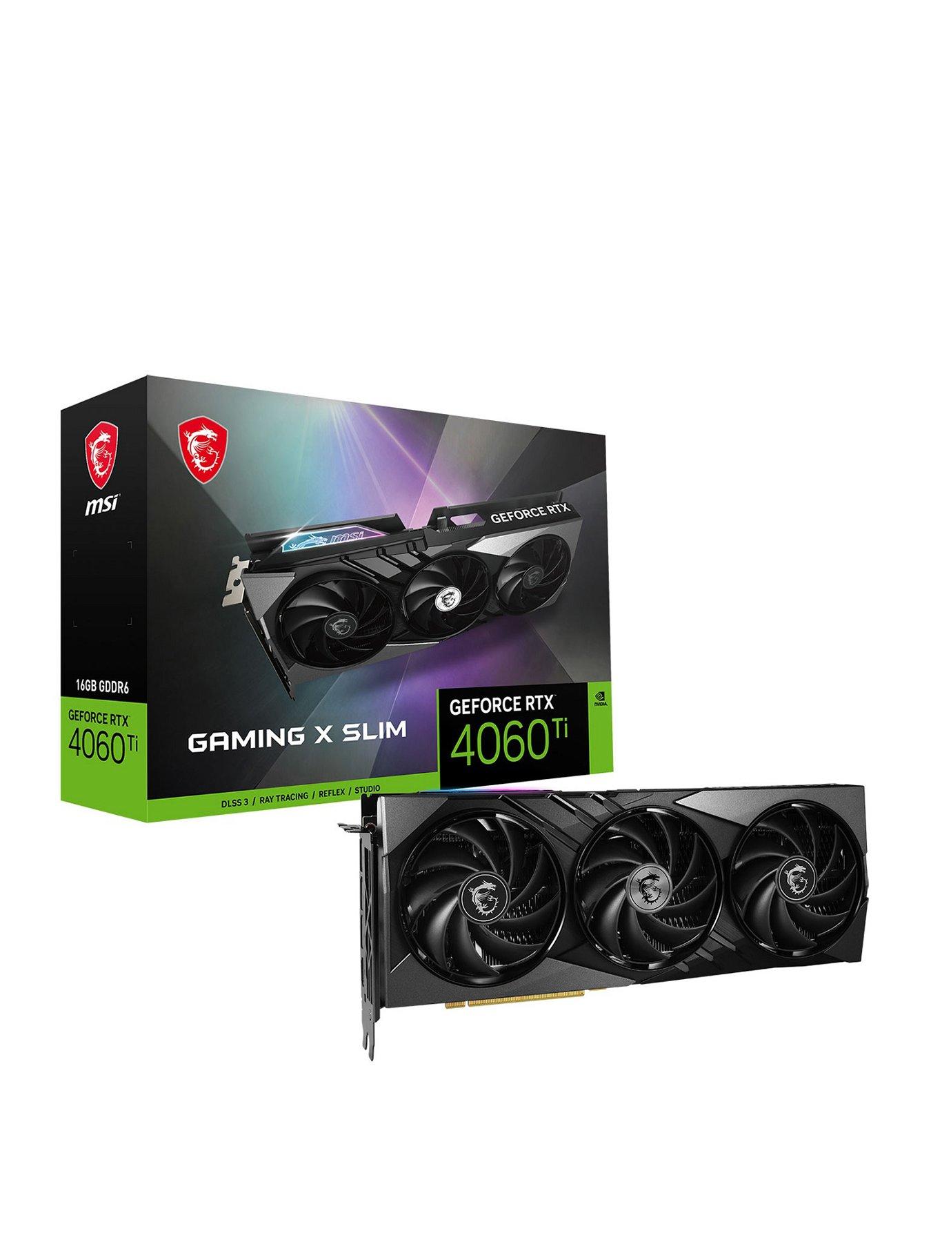 MSI RTX 4060 8GB Ventus 2X 8G Graphics Card - Black | Very.co.uk