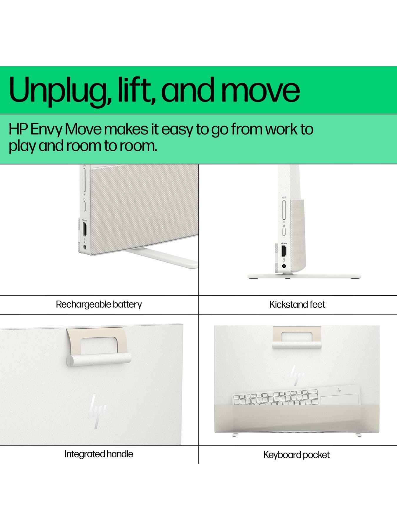Image 5 of 8 of HP ENVY Move All-in-One PC 24-cs0003na - Intel Core i5 - 8GB RAM - 1TB SSD&nbsp;- 23.8in QHD&nbsp;- White