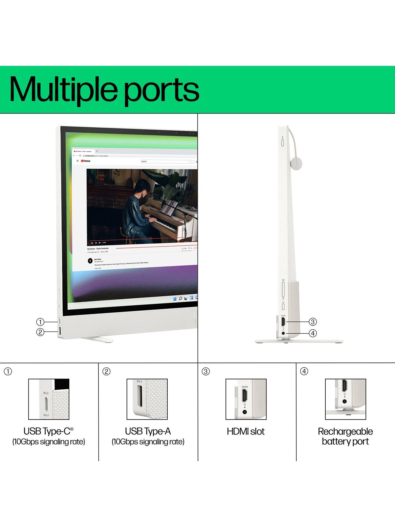 Image 7 of 8 of HP ENVY Move All-in-One PC 24-cs0003na - Intel Core i5 - 8GB RAM - 1TB SSD&nbsp;- 23.8in QHD&nbsp;- White