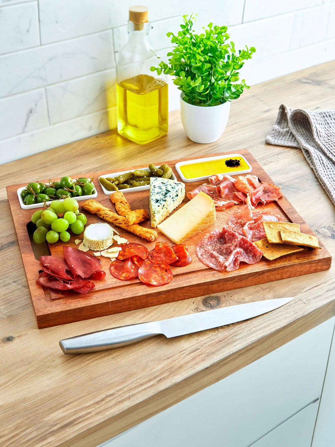 Product photograph of Tower Chopping Board With Dipping Bowls from very.co.uk