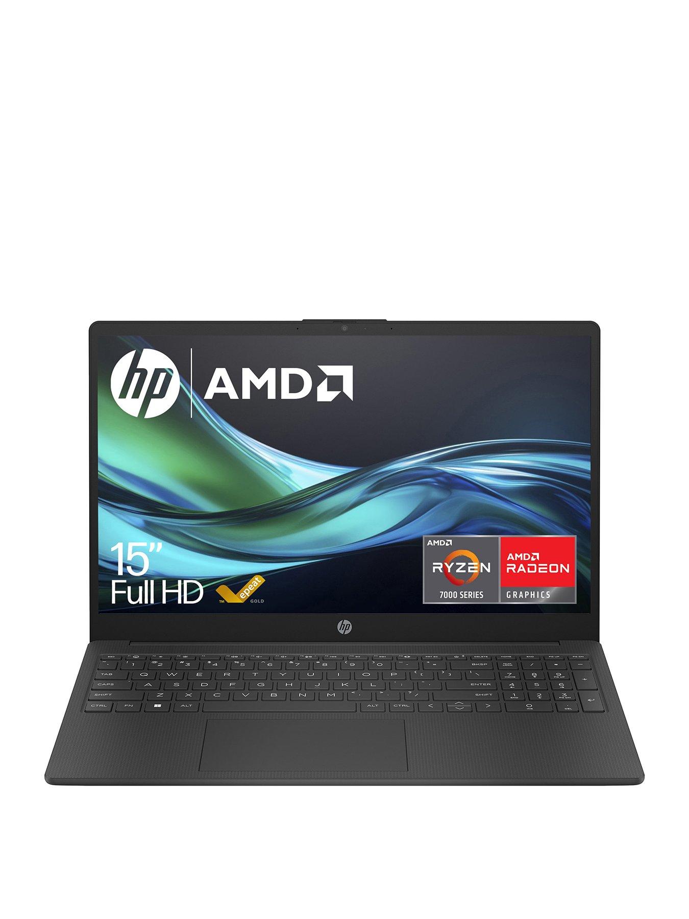 HP Laptop 15-fc0018na - 15.6in FHD, AMD Ryzen 3, 4GB RAM, 128GB SSD - Black