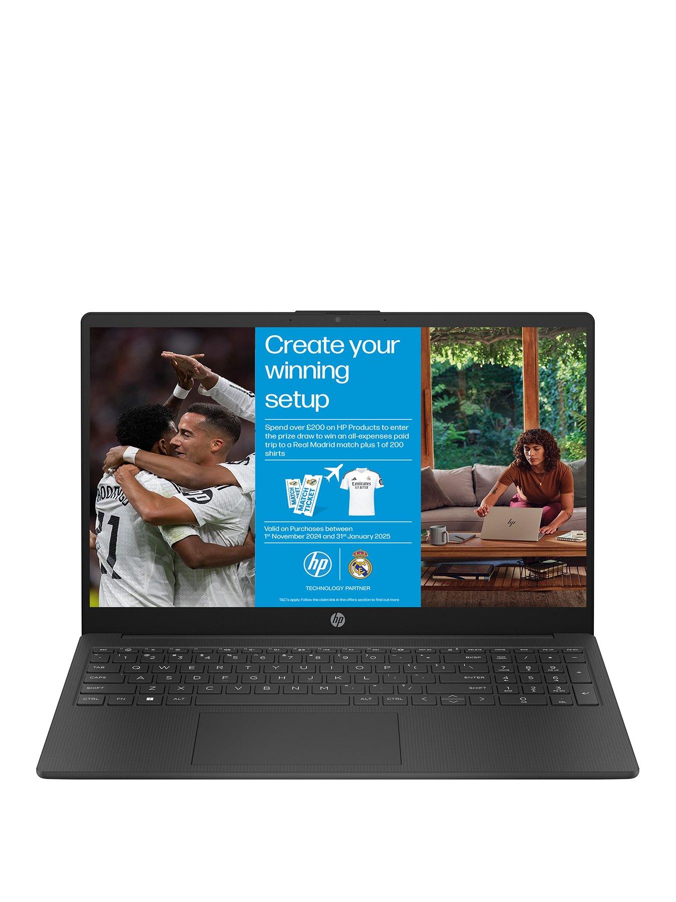 Image 2 of 7 of HP Laptop 15-fc0036na - 15.6in FHD,&nbsp;AMD Ryzen 5, 8GB RAM, 512GB SSD - Black