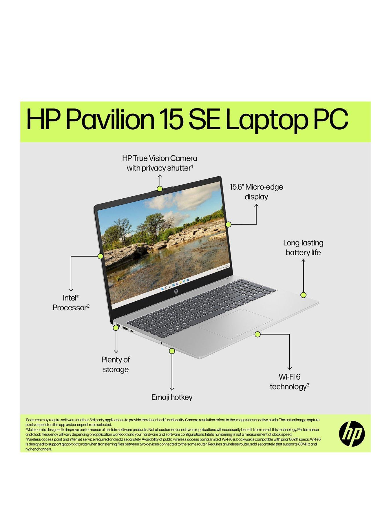Image 3 of 8 of HP Pavilion 15 SE 15-fd0053na Laptop - 15.6in FHD,&nbsp;Intel Core i7,&nbsp;16GB RAM, 512GB SSD - Silver