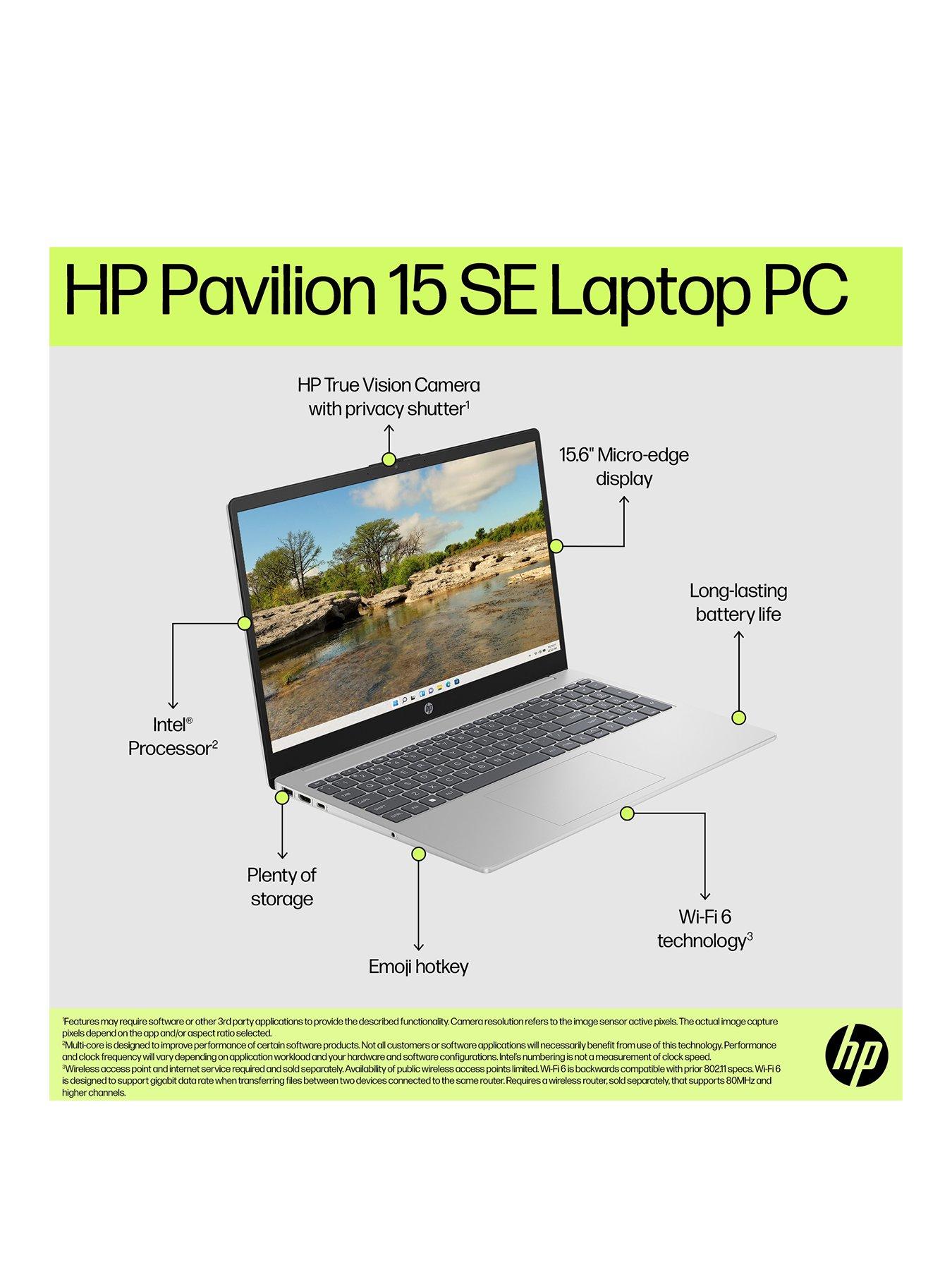 HP Pavilion 15 SE 15-fd0053na - 15.6in Full HD - Intel Core i7 - 16GB RAM -  512GB SSD - Silver | Very.co.uk