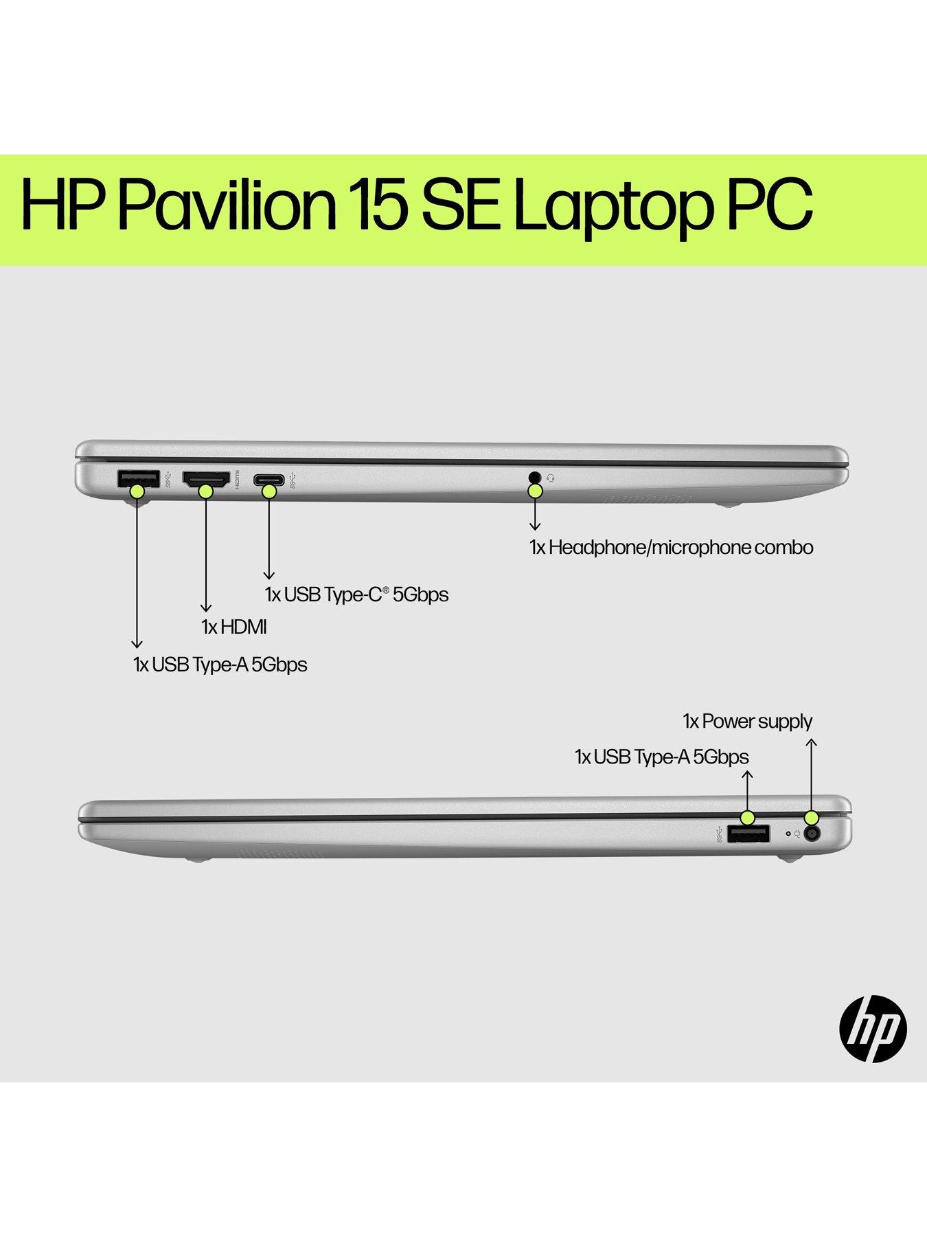 Image 7 of 8 of HP Pavilion 15 SE 15-fd0053na Laptop - 15.6in FHD,&nbsp;Intel Core i7,&nbsp;16GB RAM, 512GB SSD - Silver