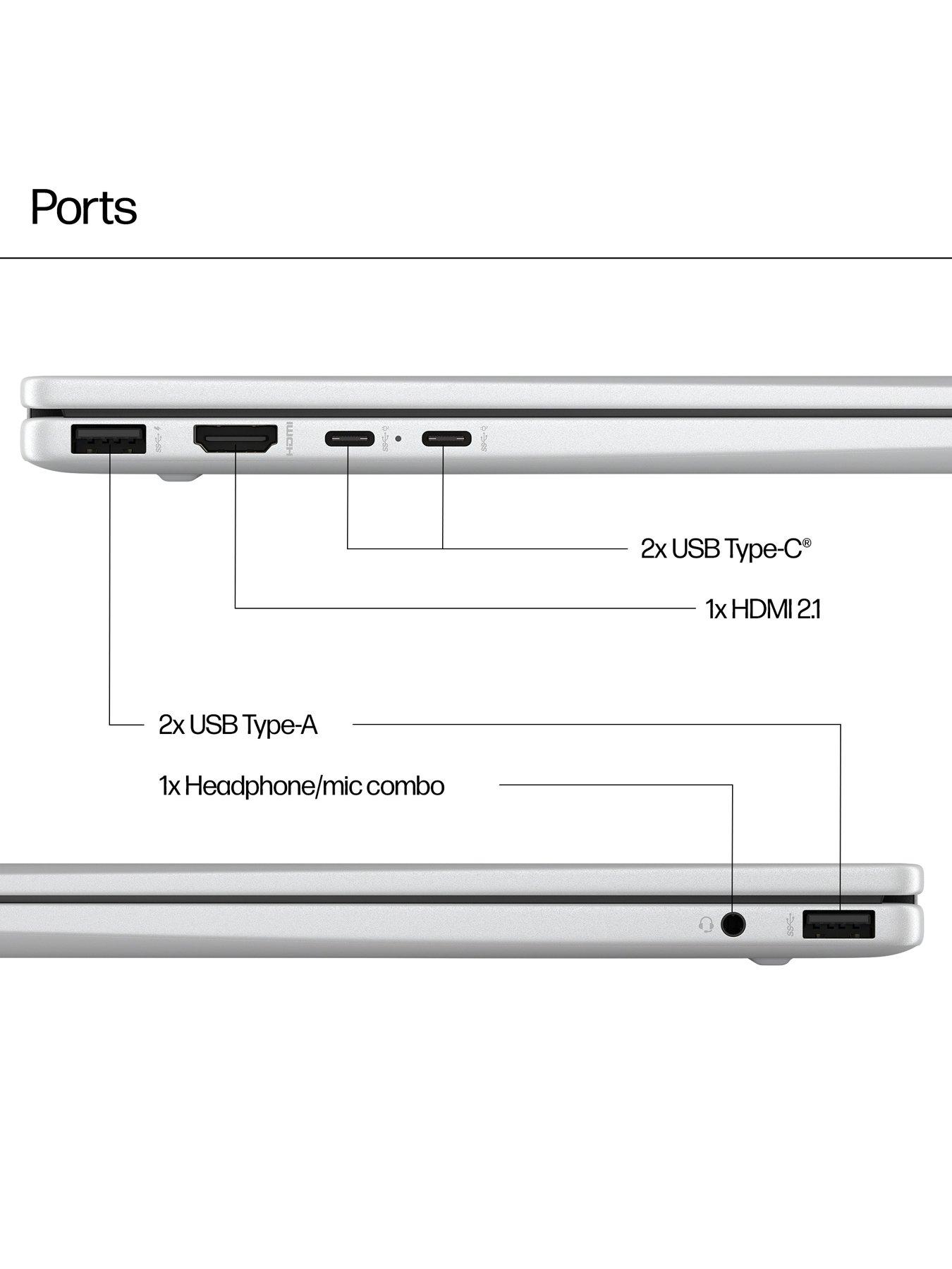 Image 6 of 8 of HP ENVY x360 14-fa0009na Laptop - 14in WUXGA&nbsp;Touchscreen,&nbsp;AMD Ryzen 5, 16GB RAM, 512GB SSD,&nbsp;3-Year HP Care Pack Warranty Included