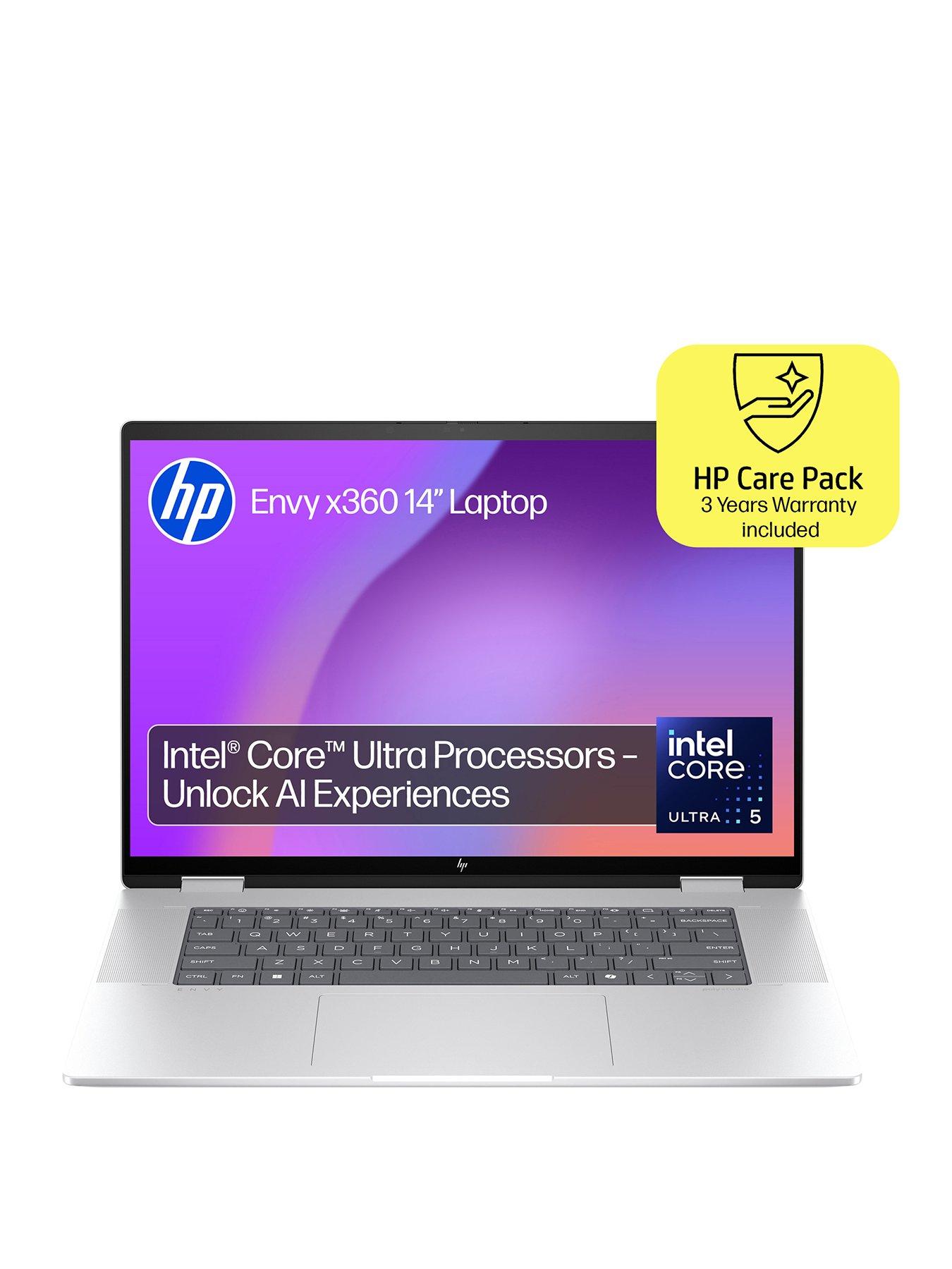 undefined ENVY x360 16-ac0010na Laptop - 16in WUXGA Touchscreen, Intel® Core™ Ultra 5 Processor, 8GB RAM, 512GB SSD, 3-Year HP Care Pack Warranty Included