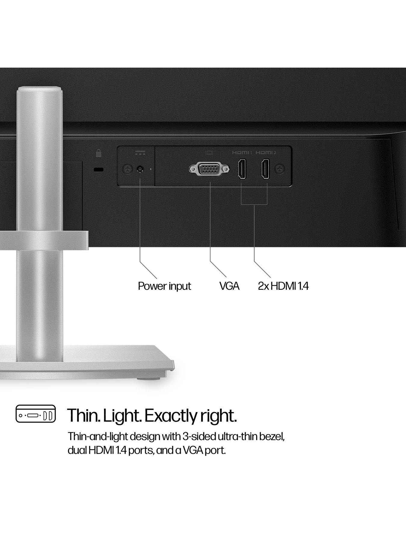 Image 7 of 8 of HP Series 5 -527sh Monitor - 27in IPS Full HD - 100hz - height &amp; tilt-adjust stand - Silver/Black