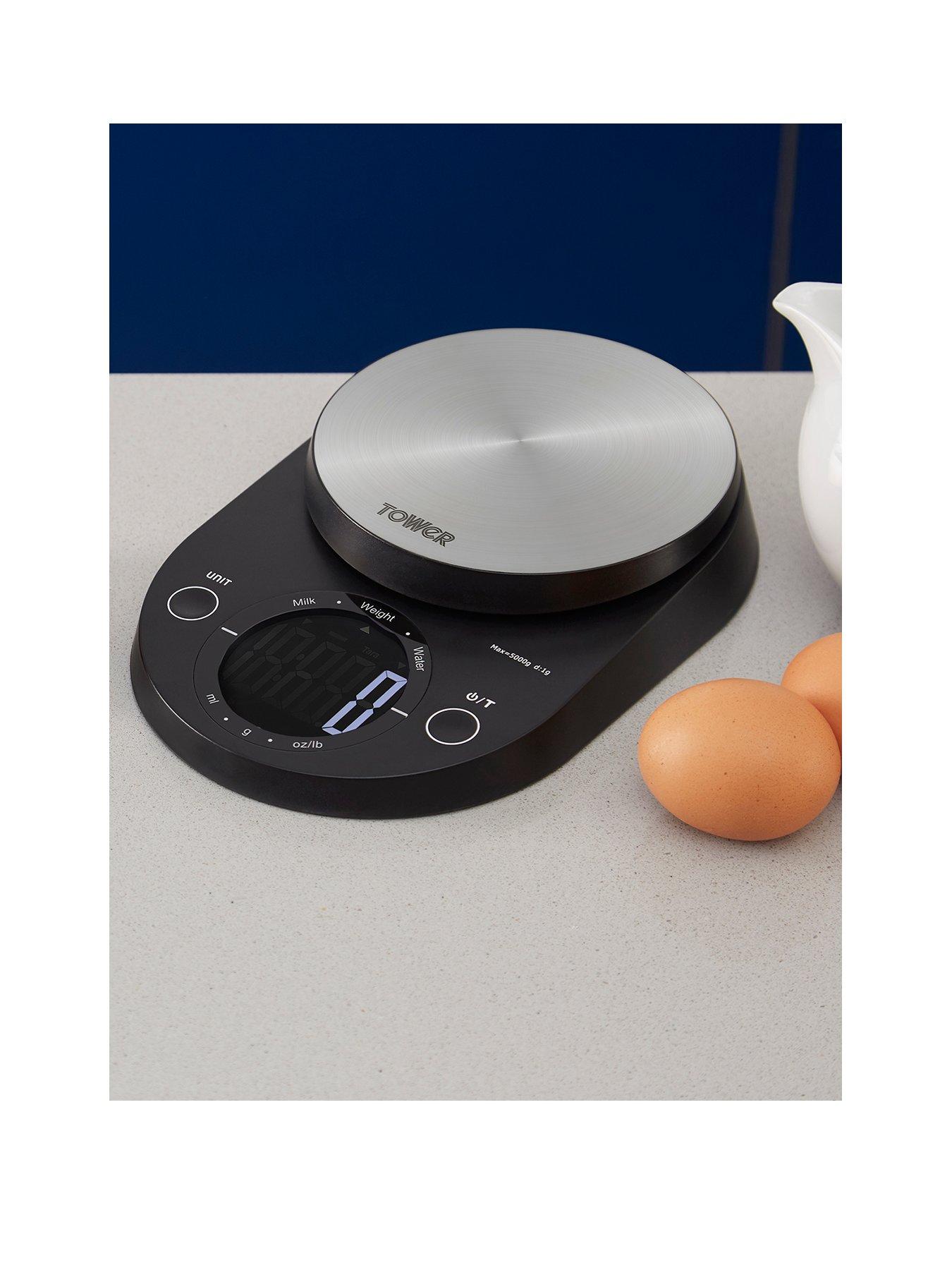 Product photograph of Tower Electronic Kitchen Scale from very.co.uk