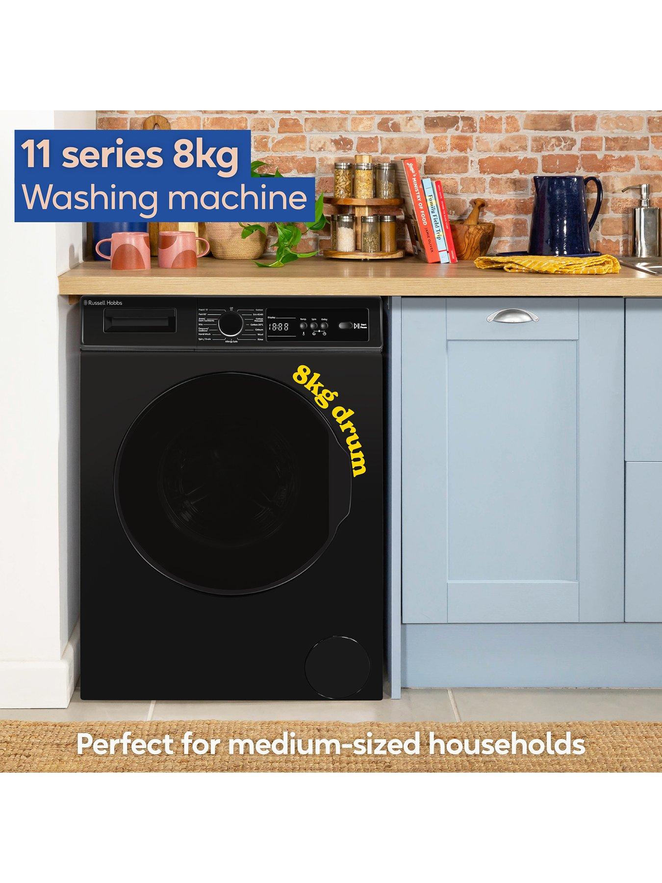 Image 4 of 7 of Russell Hobbs RH814W111B 11 Series 8kg Load, 1400rpm Spin&nbsp;Washing Machine - Black