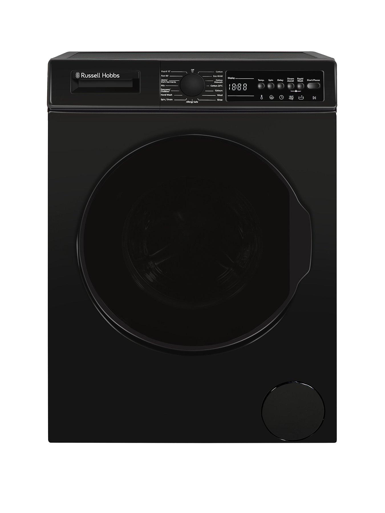 Russell Hobbs RH914W116B 16 Series 9kg Load, 1400 Spin Washing Machine - Black