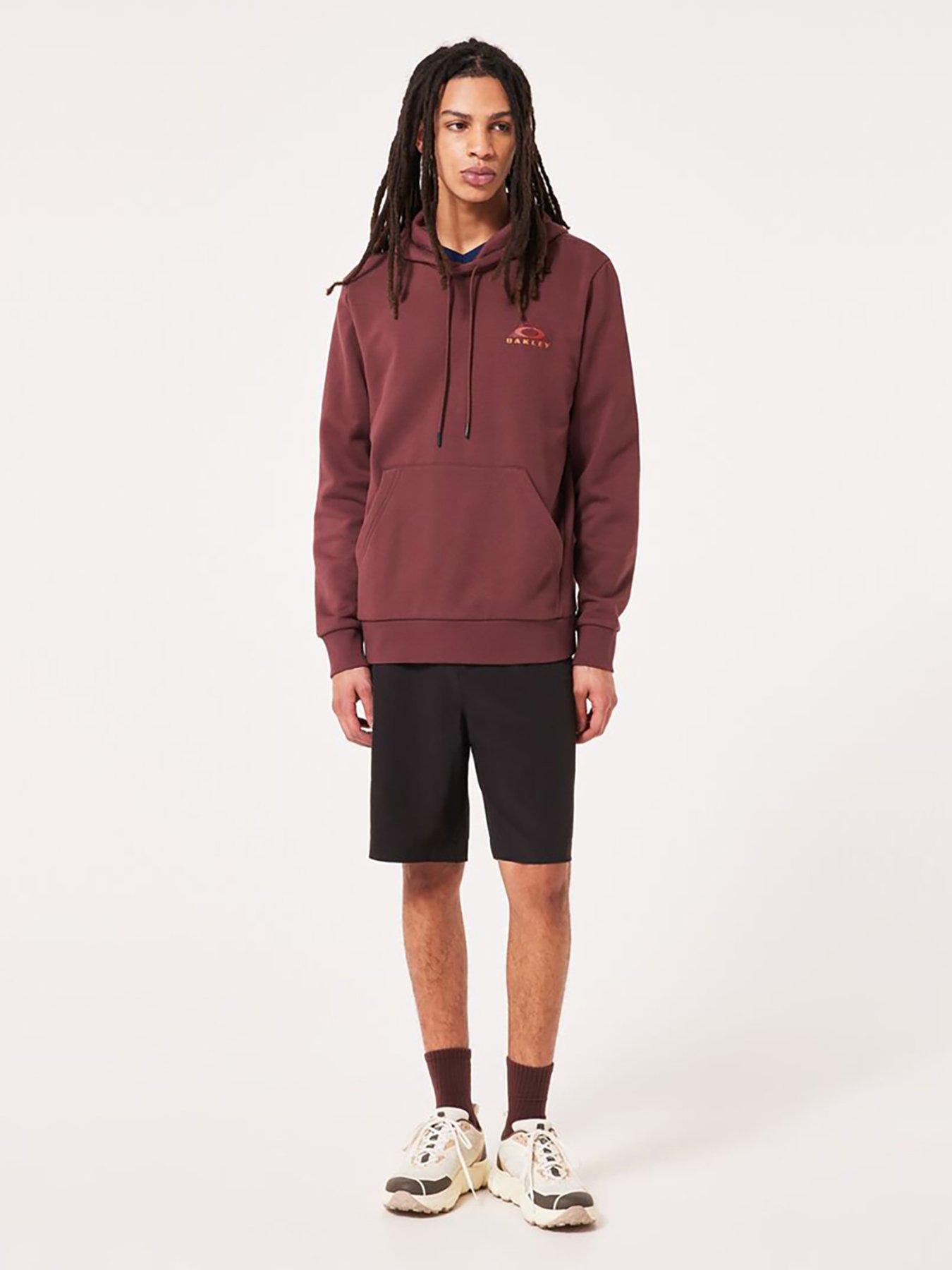 undefined Mens Lined Mountain Bark Hoodie - Burgundy - Red