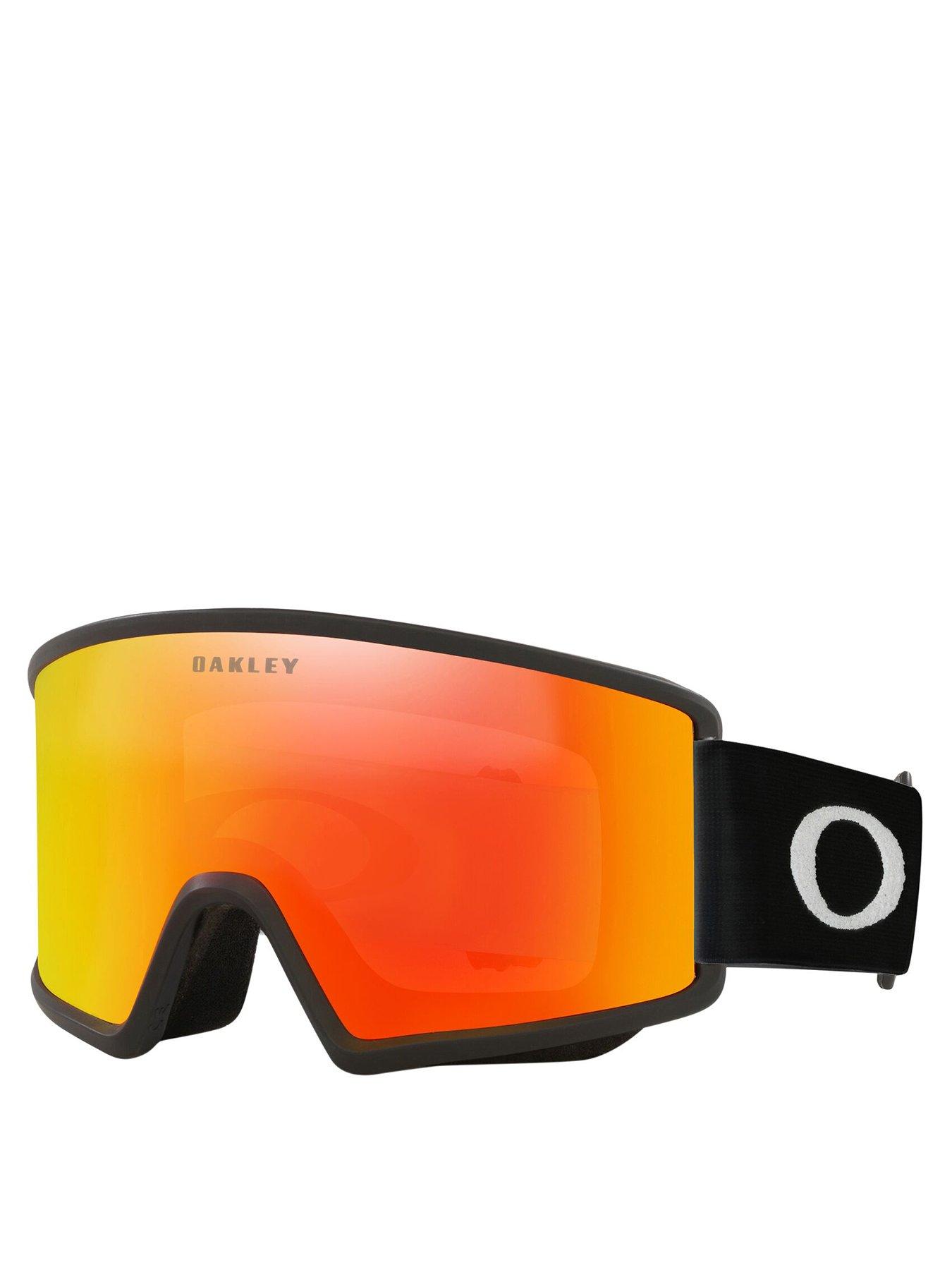 Oakley Men s Target Line Ski Goggles Matte Black Fire Very
