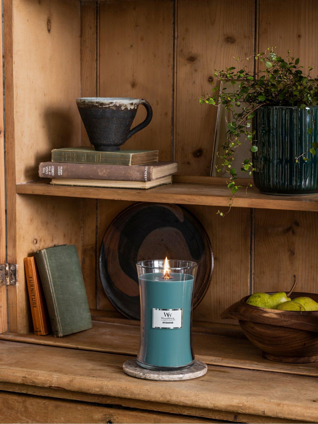 Product photograph of Woodwick Antiquarium Large Hourglass Candle from very.co.uk