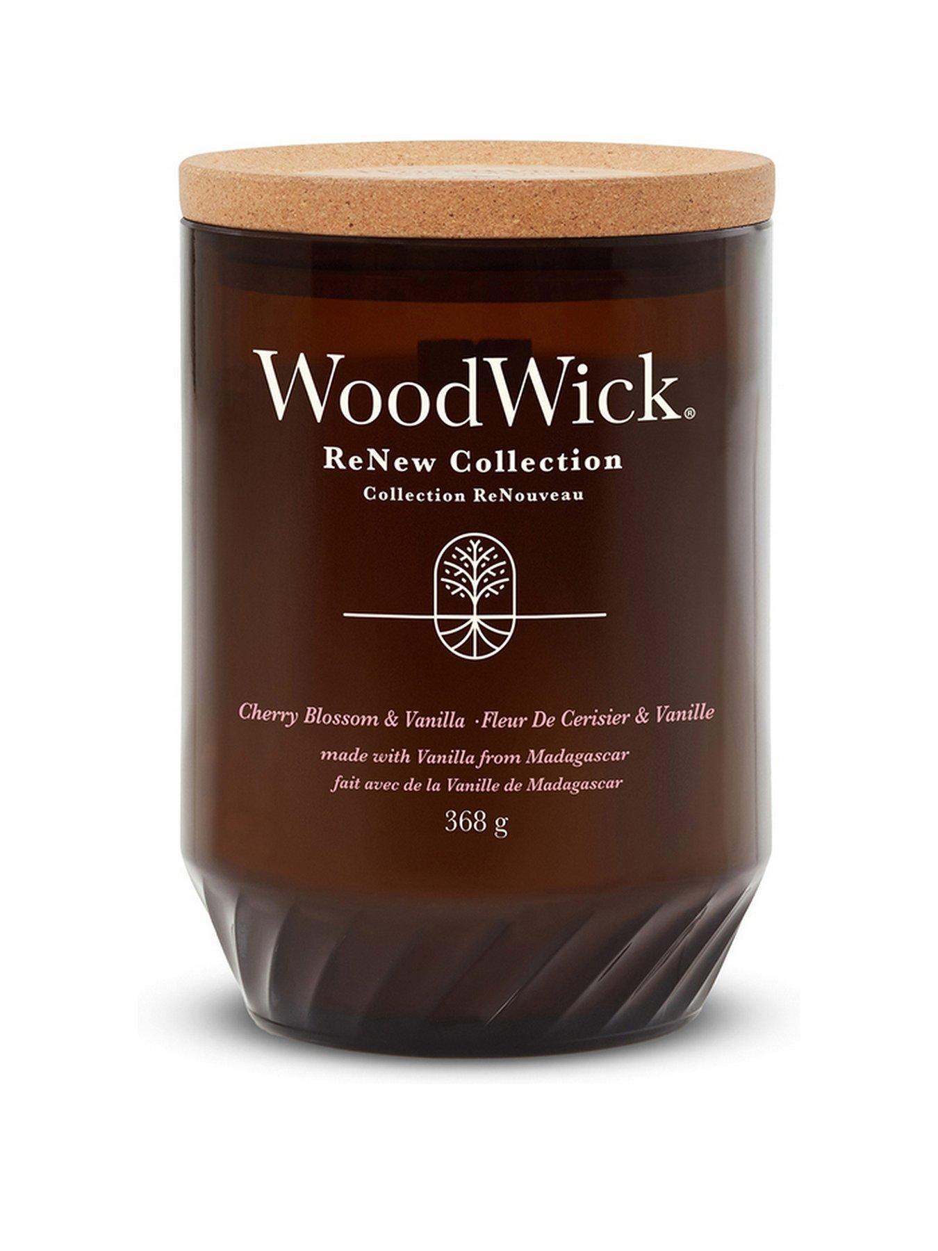 Product photograph of Woodwick Renew Cherry Blossom Amp Vanilla Large Candle from very.co.uk