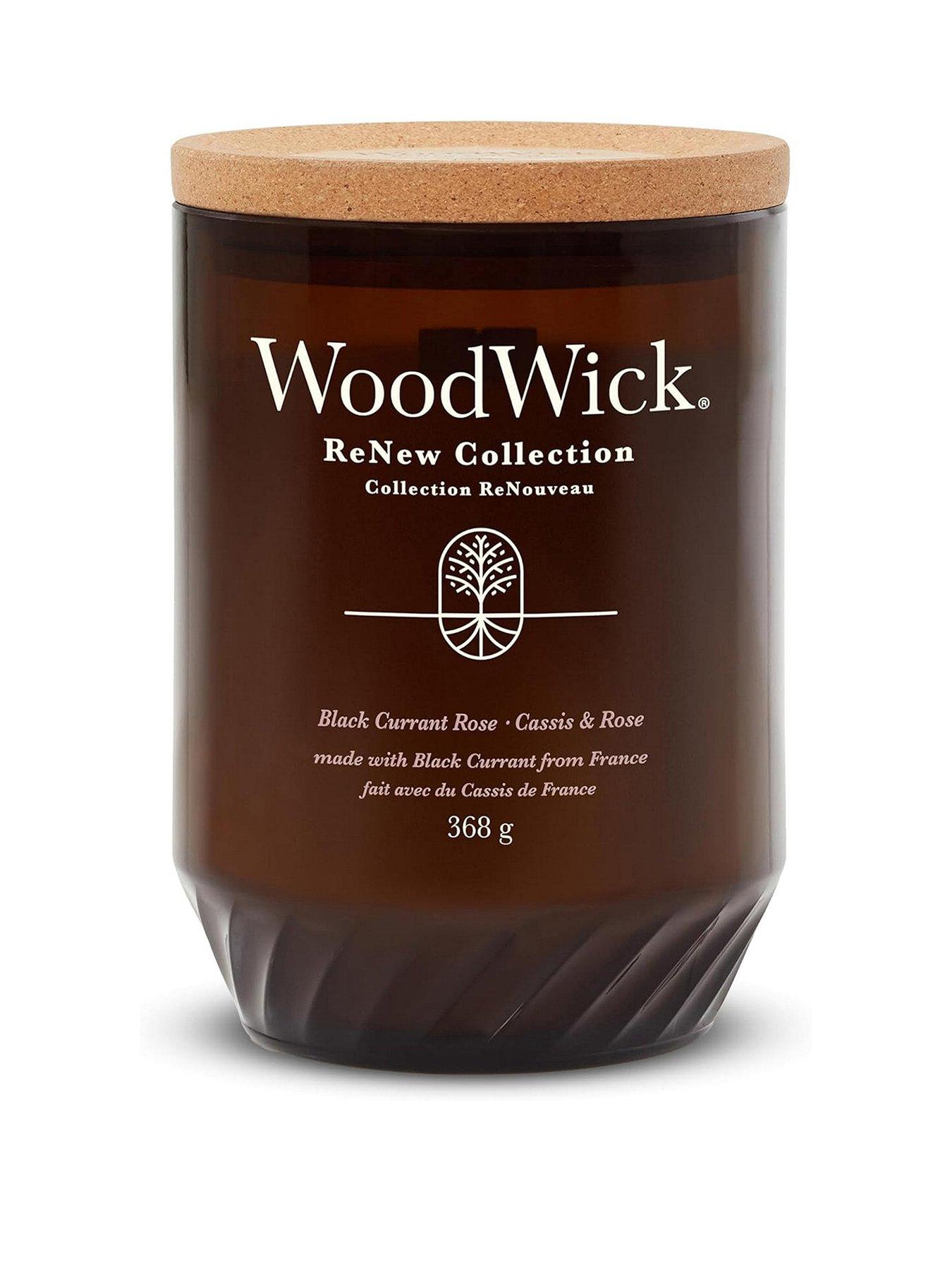 Product photograph of Woodwick Renew Black Currant Amp Rose Large Candle from very.co.uk