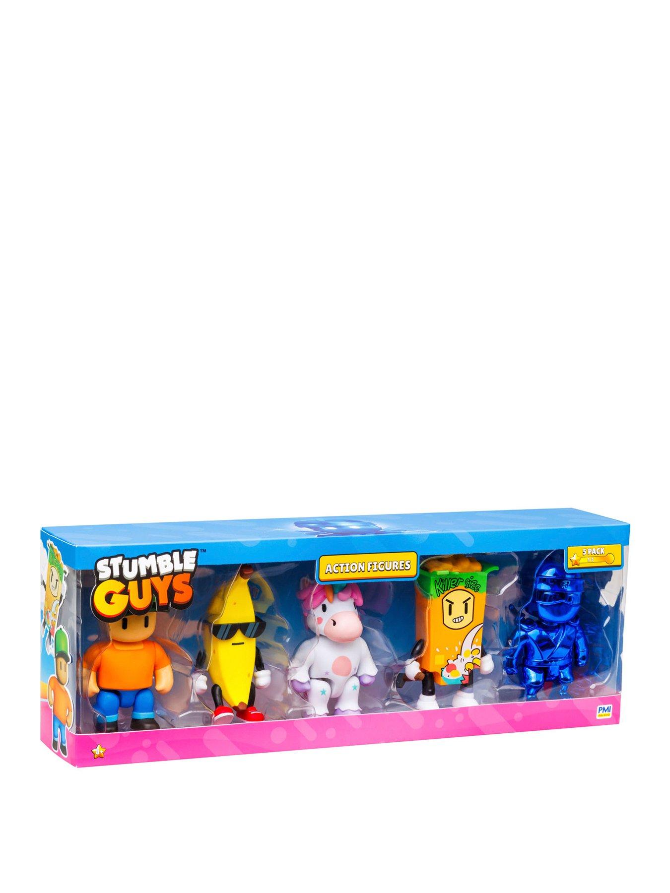 Stumble Guys 4.5" Action Figures 5PK Window Box - Mr. Stumble, Banana Guy, Sprinkles, Cerial Killer, Dynamitron