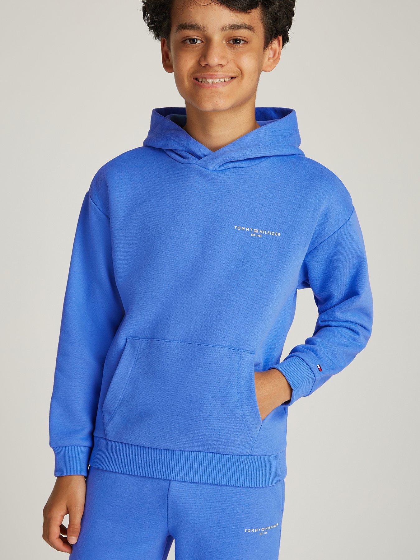 Image 1 of 5 of Tommy Hilfiger Kids Mini Corp Logo Hoodie - Blue
