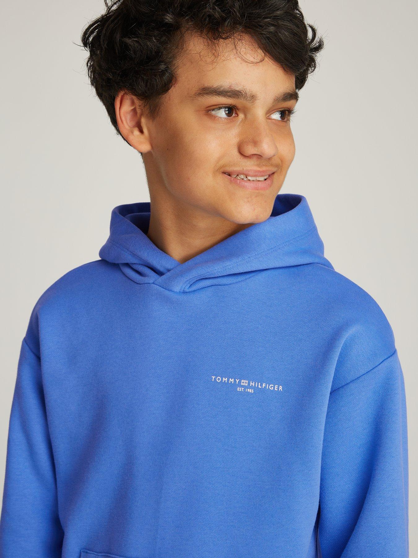 Image 4 of 5 of Tommy Hilfiger Kids Mini Corp Logo Hoodie - Blue
