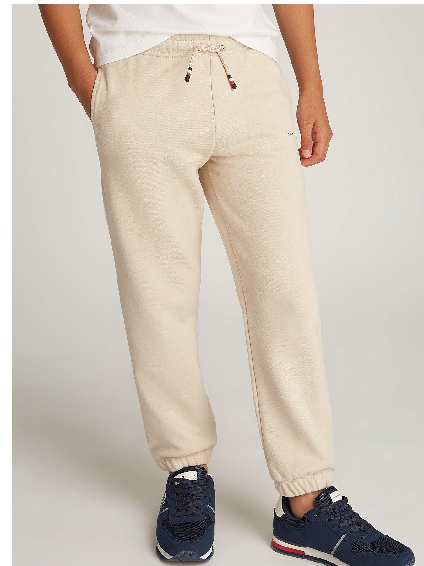 undefined Kids Mini Corp Logo Sweatpants - Beige
