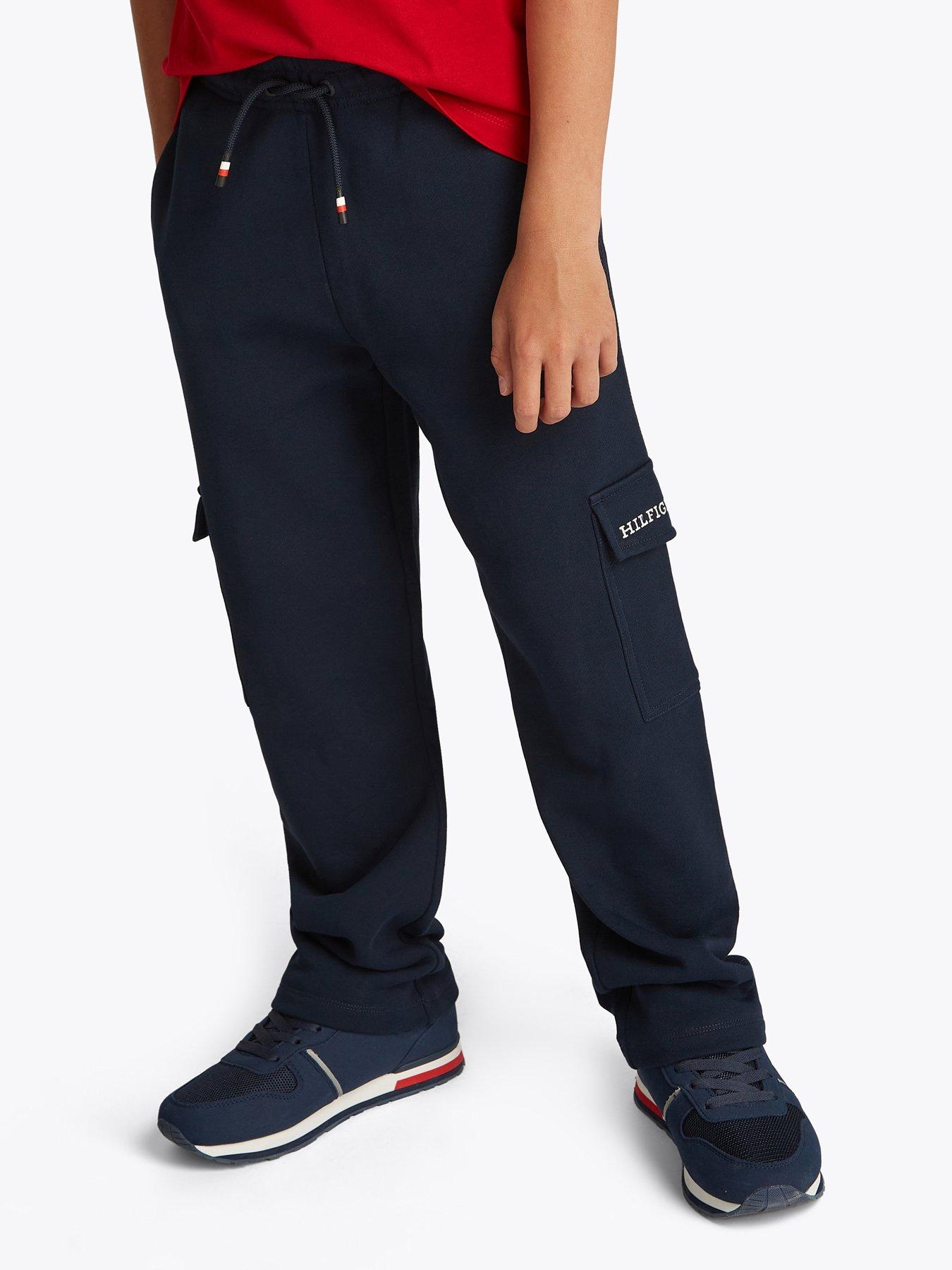undefined Kids Monotype Cargo Sweatpants - Navy