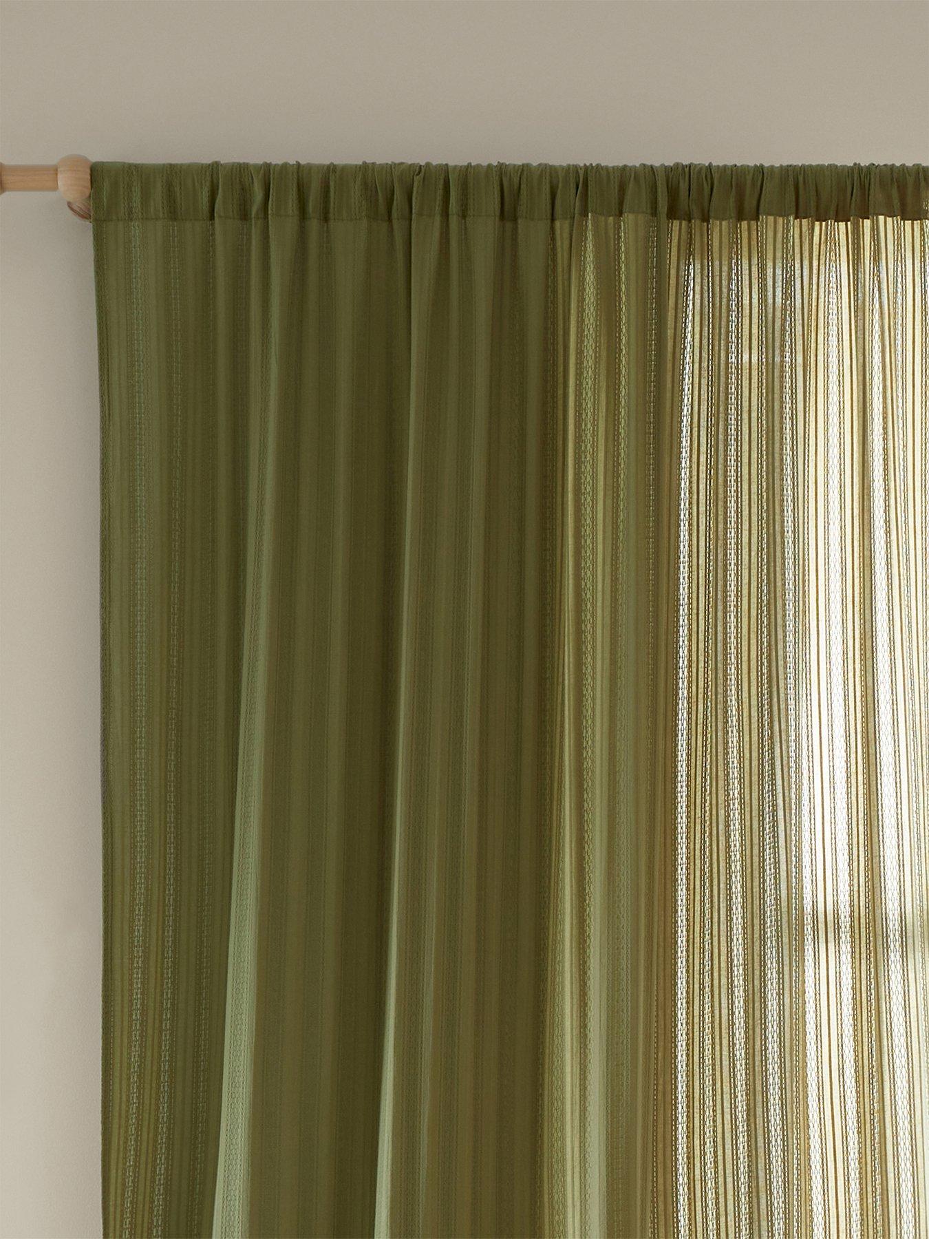 undefined Zofia 100% Cotton Panel Slot Top Voile