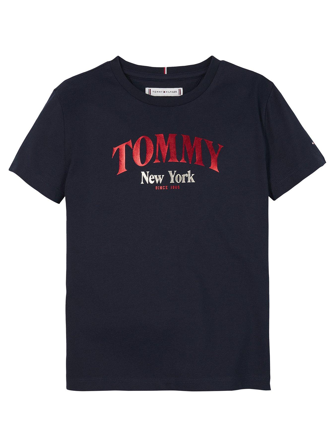 undefined Girls Varsity Regular Short Sleeve T-Shirt - Navy