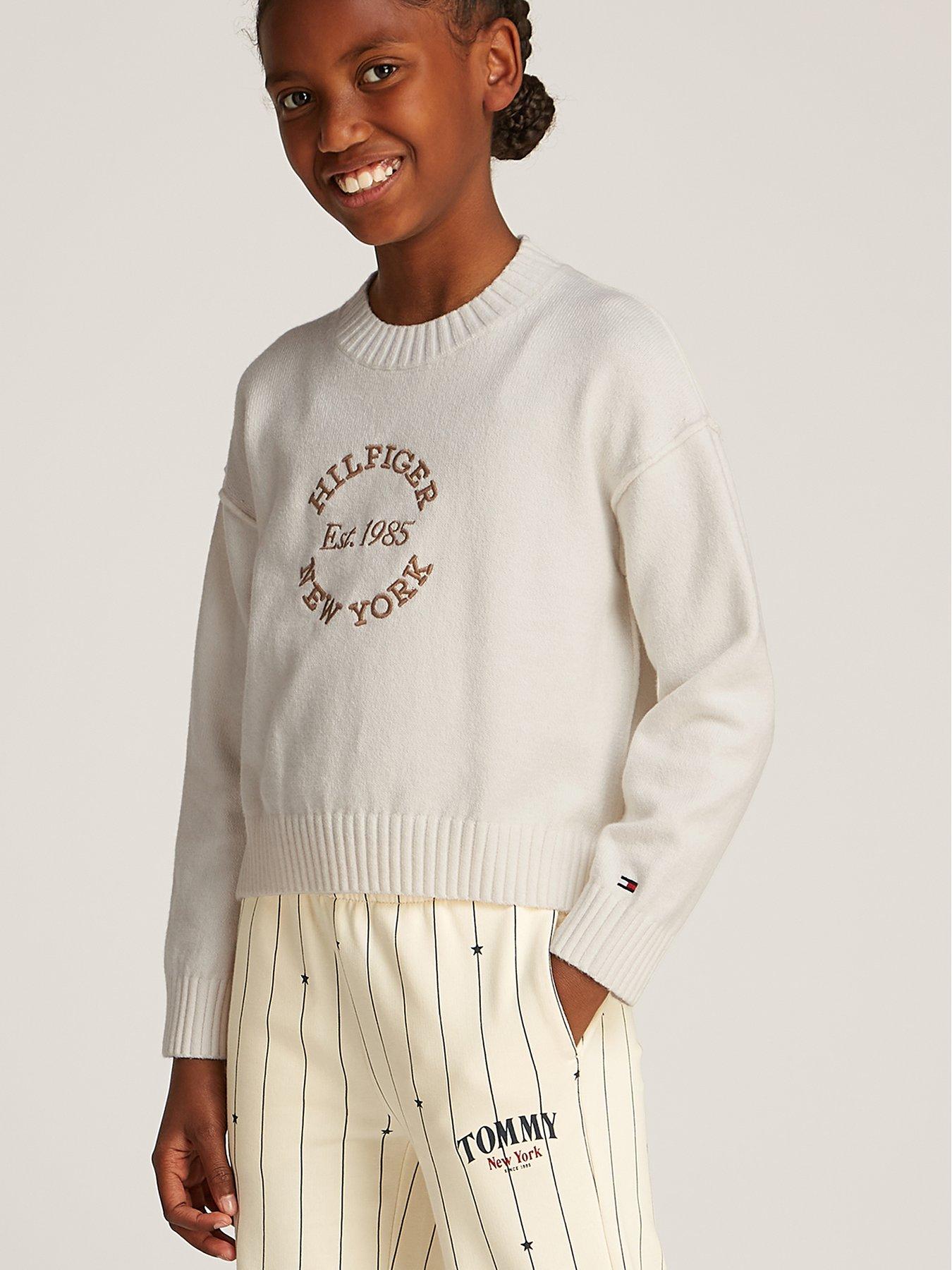 Image 1 of 4 of Tommy Hilfiger Girls New York Sweater - Ivory