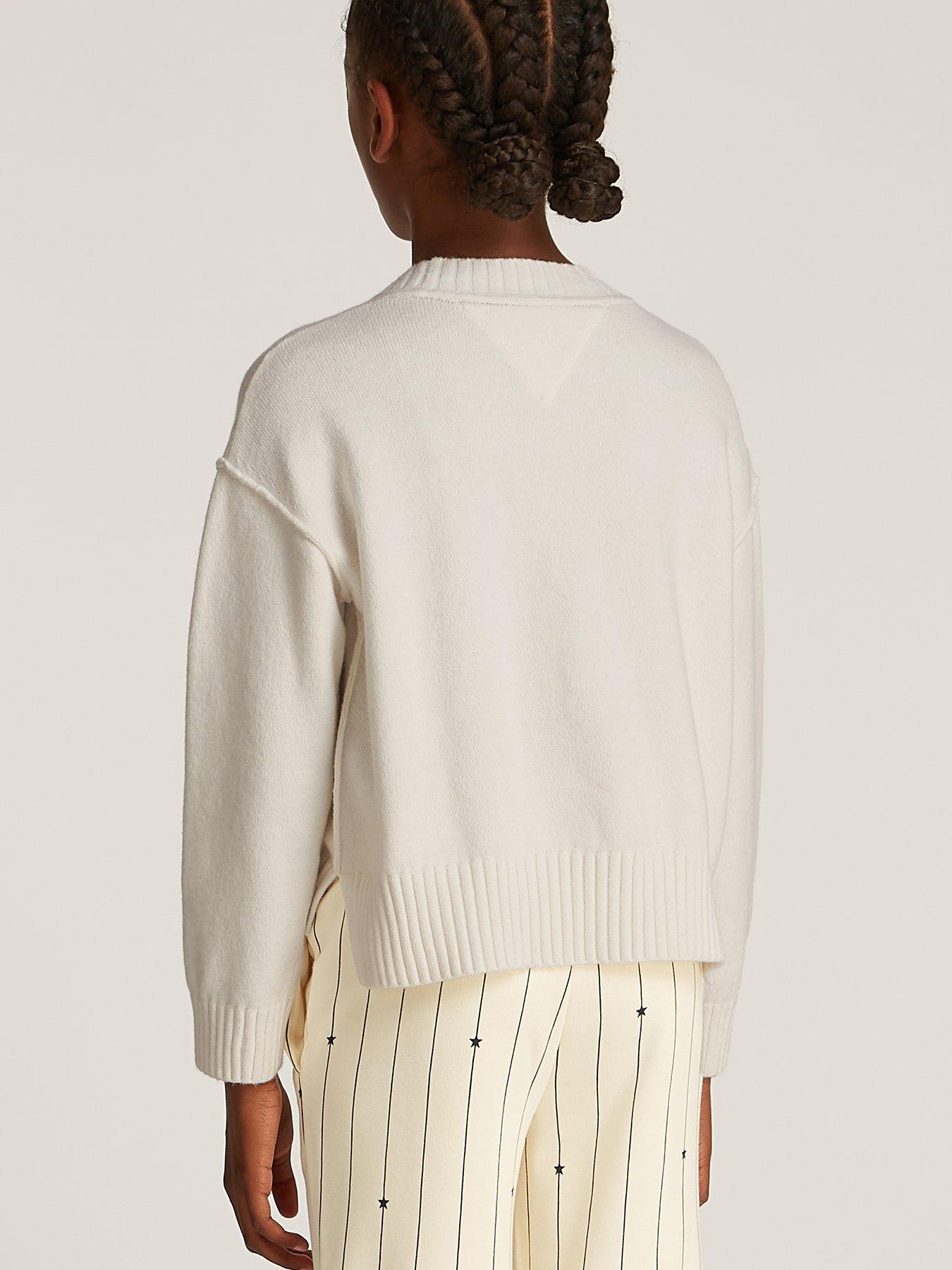 Image 2 of 4 of Tommy Hilfiger Girls New York Sweater - Ivory